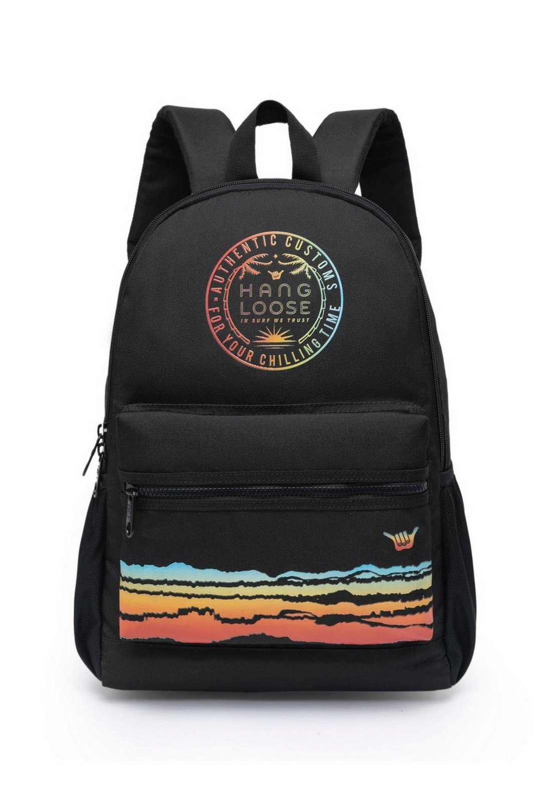 Infantil – Mochila Juvenil Masculina Hang Loose Faculdade Reforçada Espaçosa
