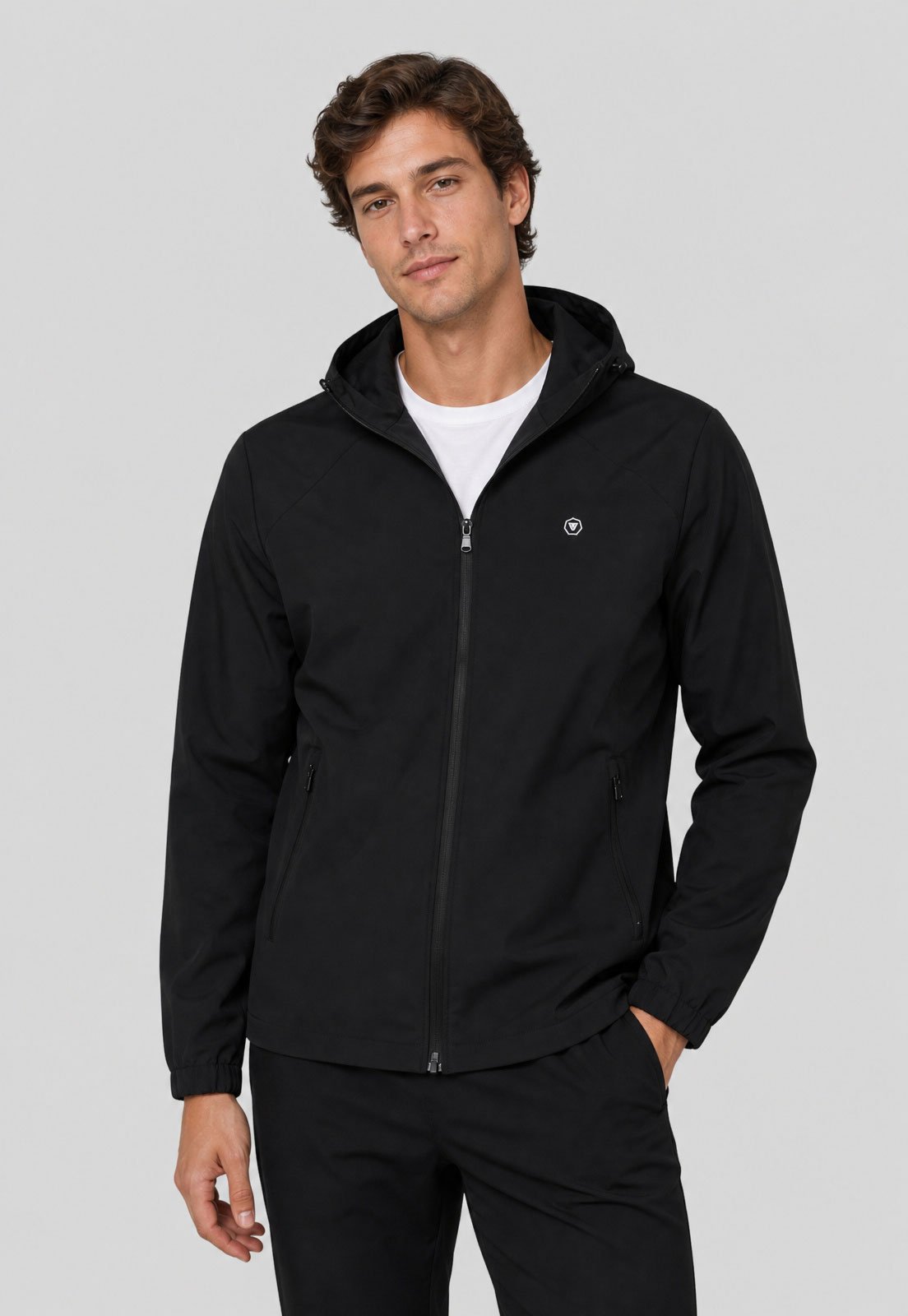 Jaqueta Masculina Vissla Offshore Capuz Preta