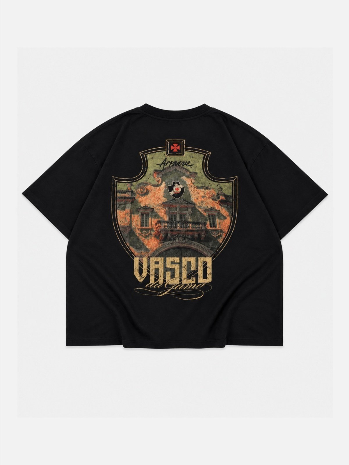 CAMISETA HUGE APPROVE X VASCO III SÁO JA - PRETO