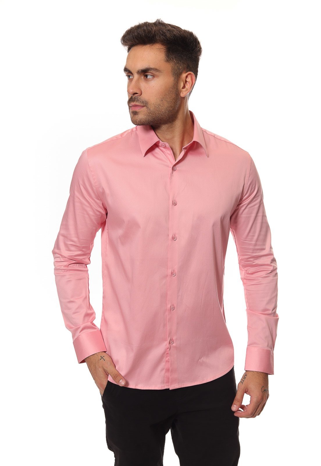 Camisa Masculina Manga Longa Crocker
