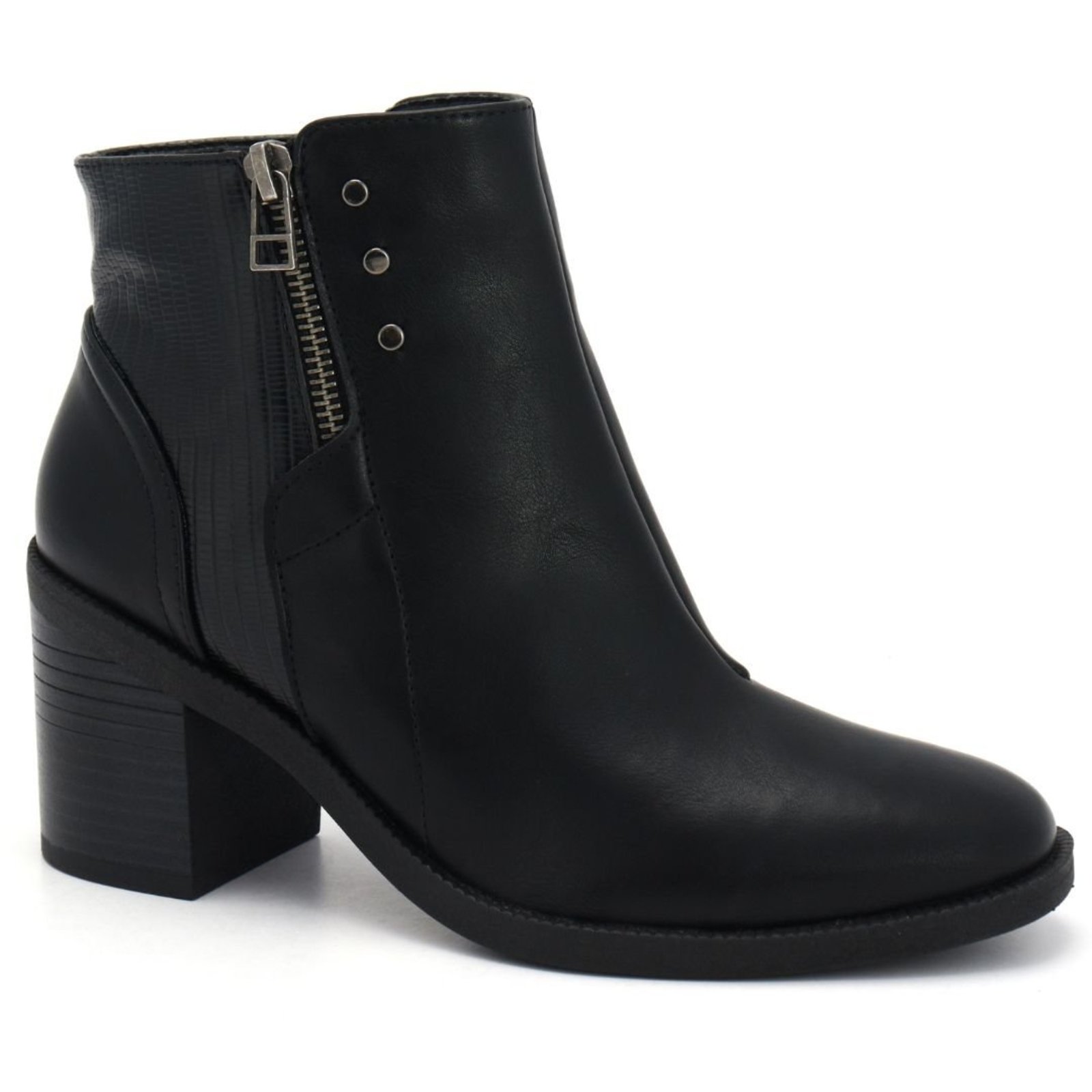 Bota Feminina Cano Curto Comfortflex 2599331 - Preto