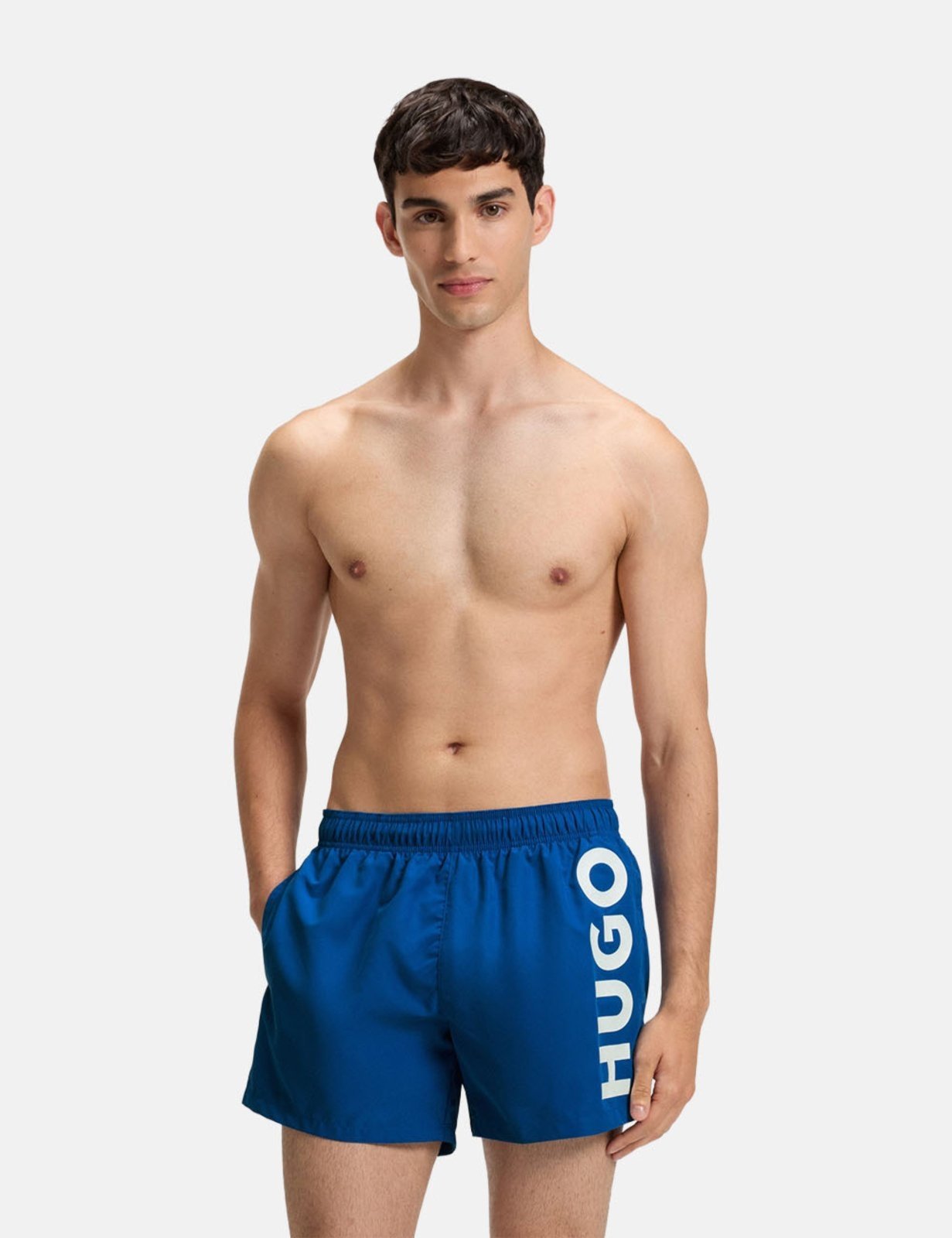 Short Hugo Boss Masculino Regular Beachwear Abas Azul Royal