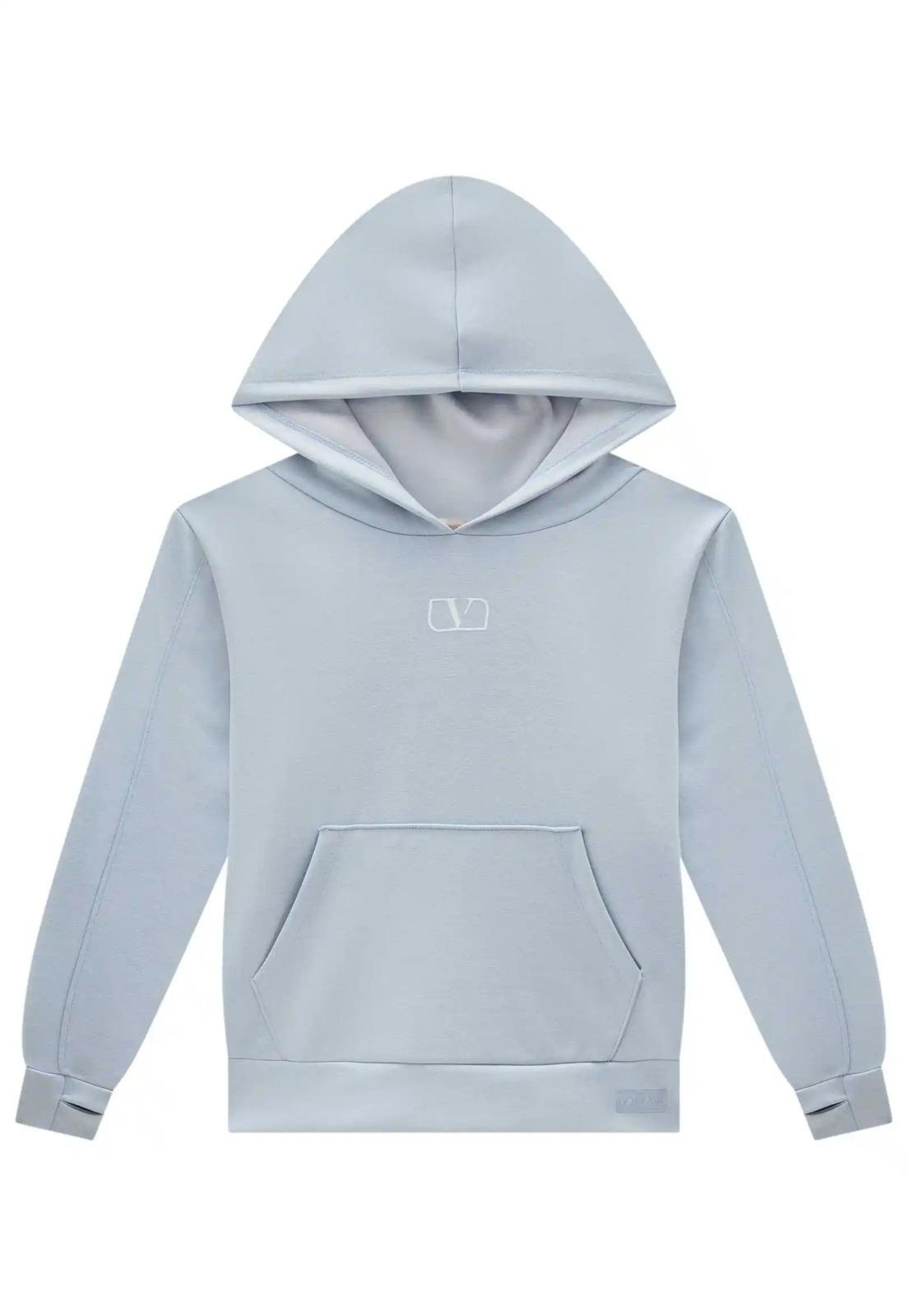 Infantil - Moletom Canguru Azul Menina Vic Vicky 14 Azul