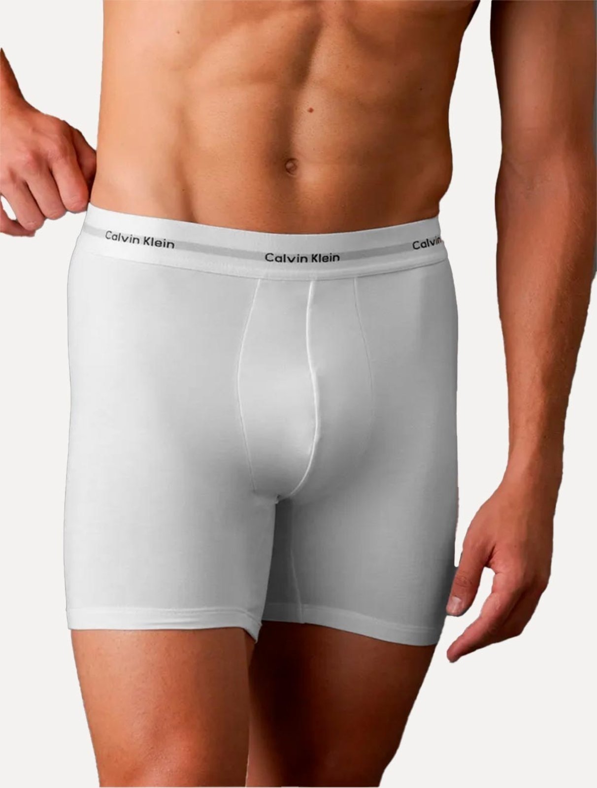 Vista 3 Cueca Calvin Klein Underwear Trunk Modal Logo Branca 1UN branco Calvin Klein branco