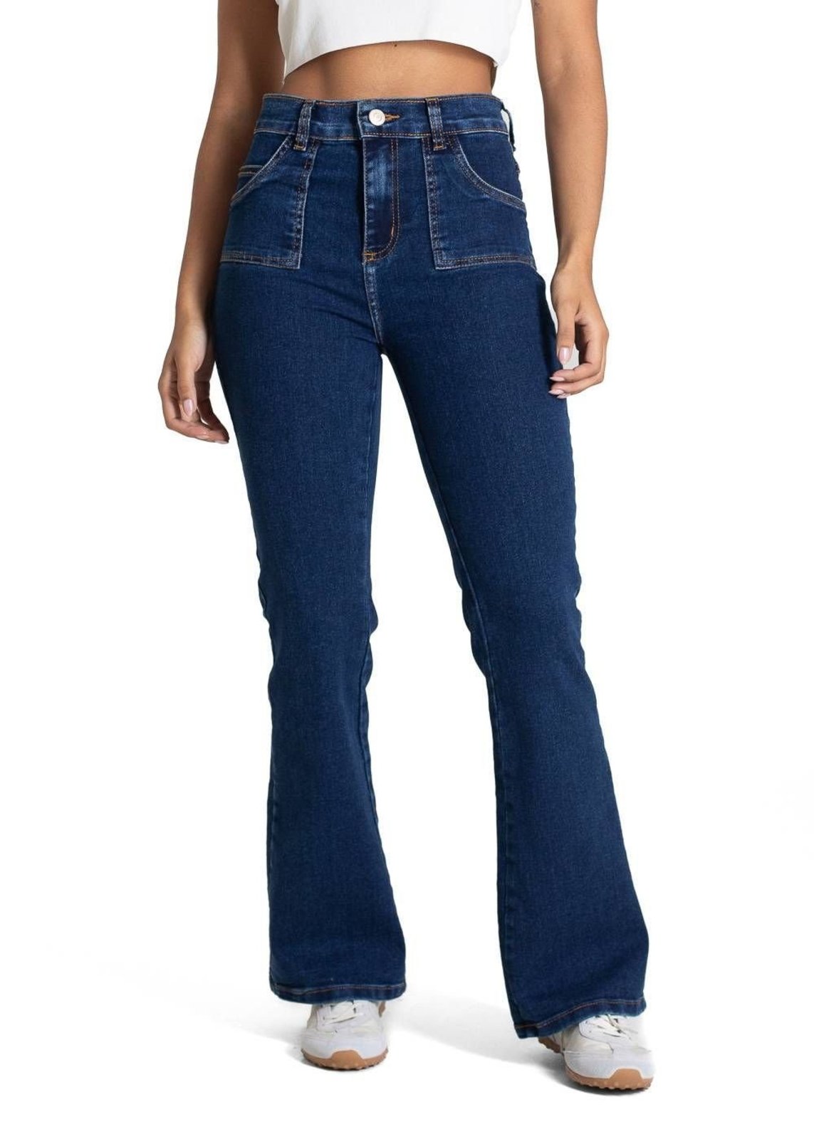 Calça Jeans Sawary Boot Cut Petit - 283499 - Azul - Sawary