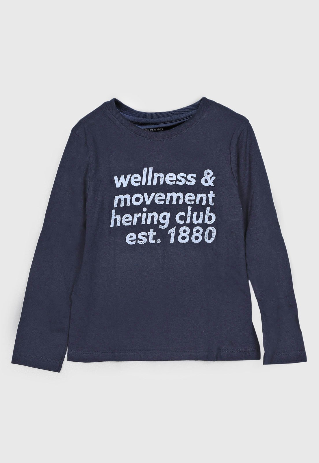 Infantil - Camiseta Hering Wellness Azul-marinho