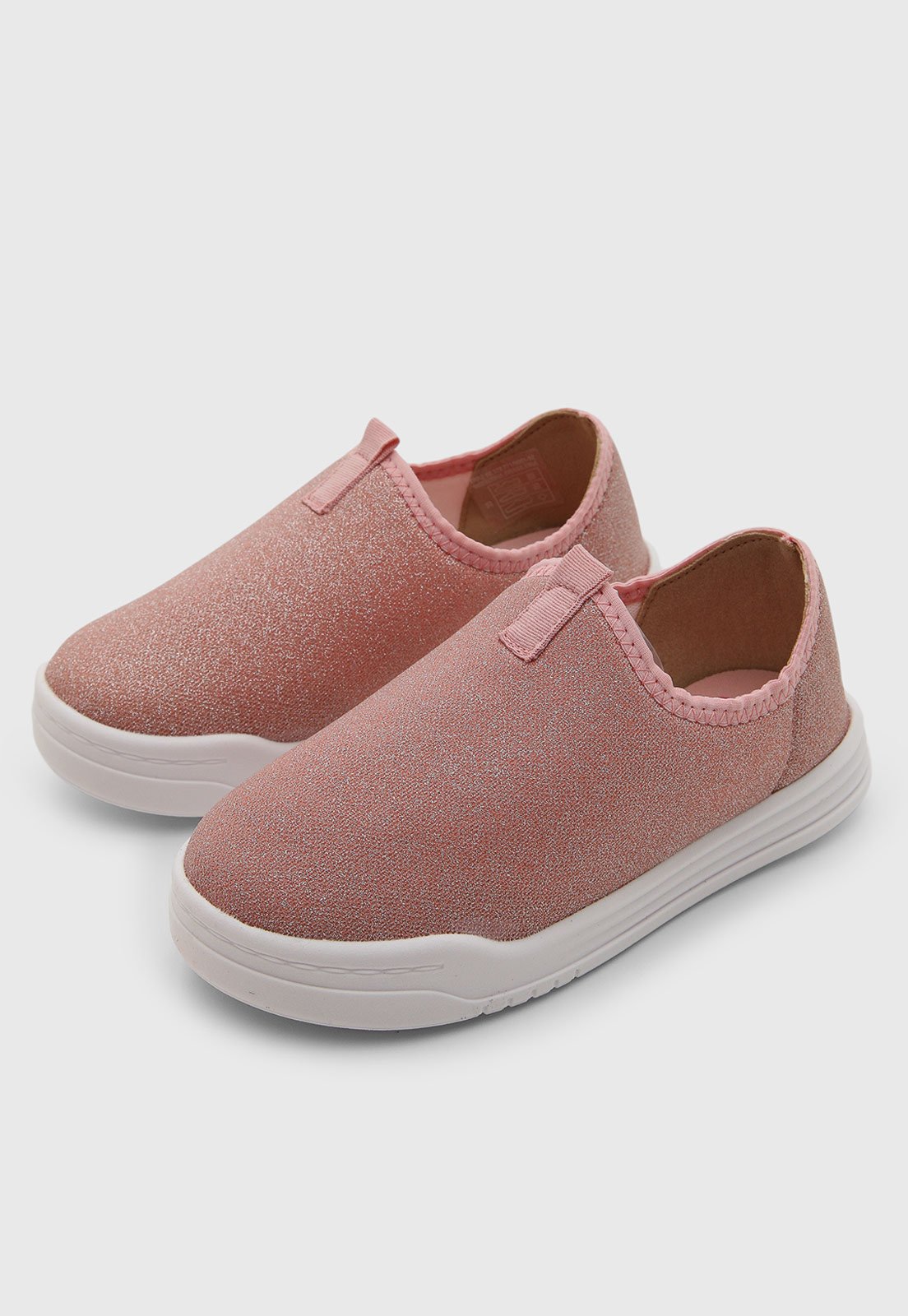 Infantil - Tênis Slip On Molekinha Texturizado Rosa