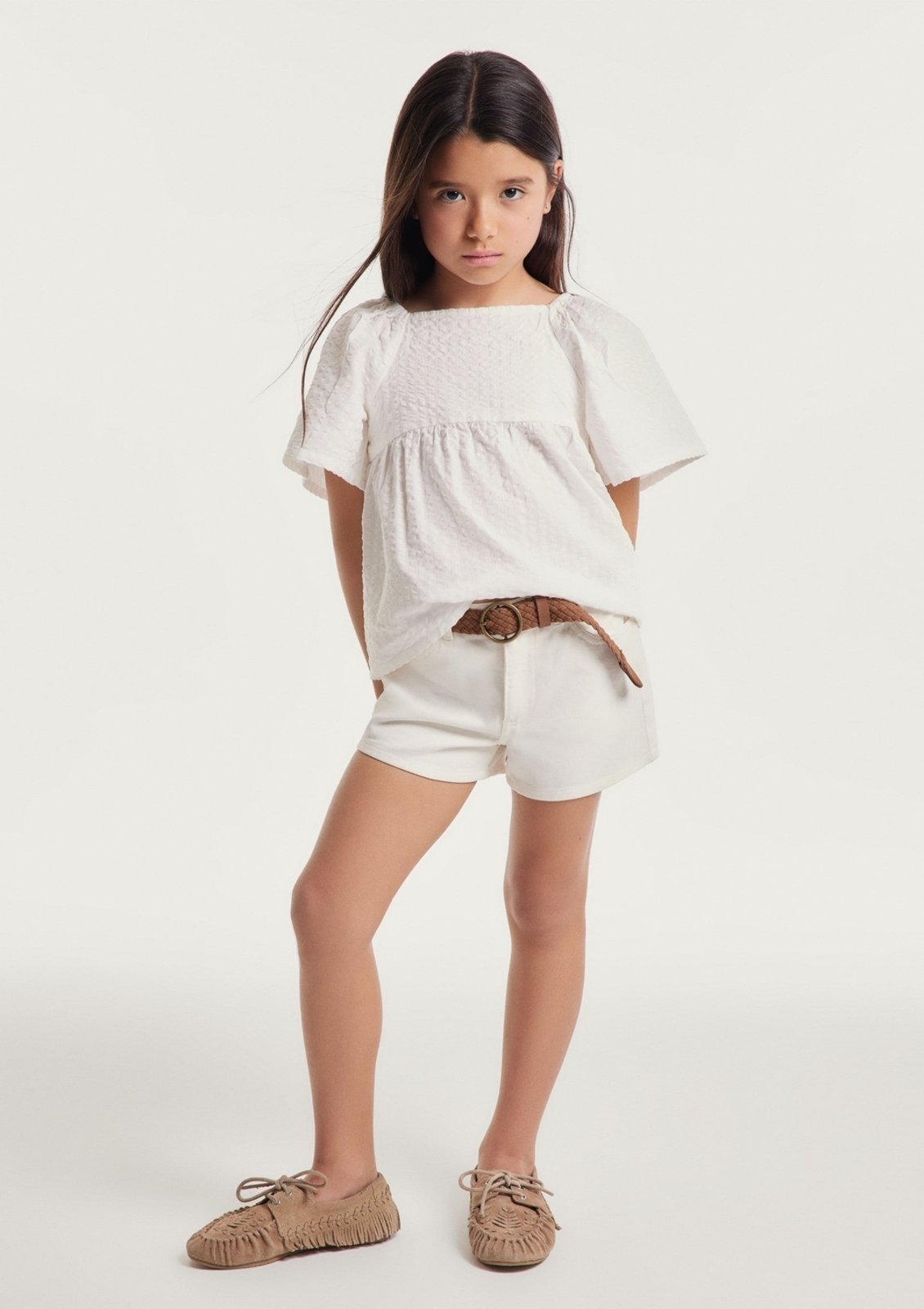 Infantil - Blusa Menina Em Algodão Anarruga Hering