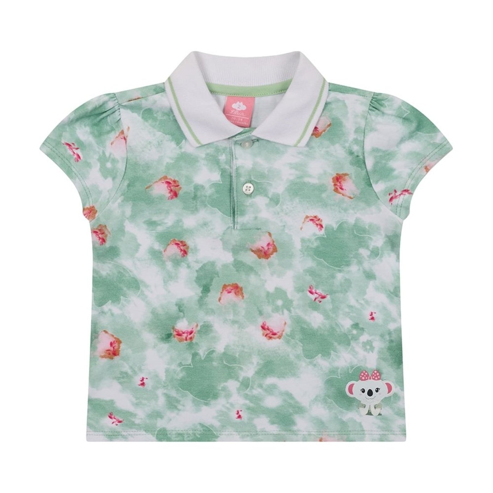 Infantil - Blusa Manga Curta Tie-dye Feminina Lilica ripilica