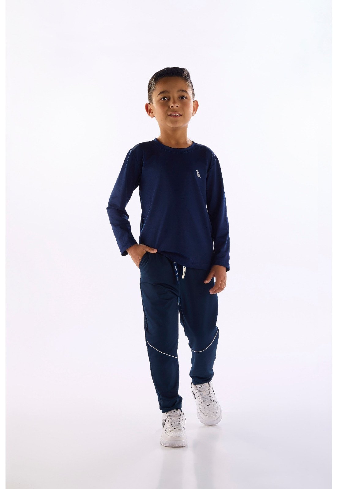 Infantil - Camiseta Dry Fit Manga Longa Quimby Preto