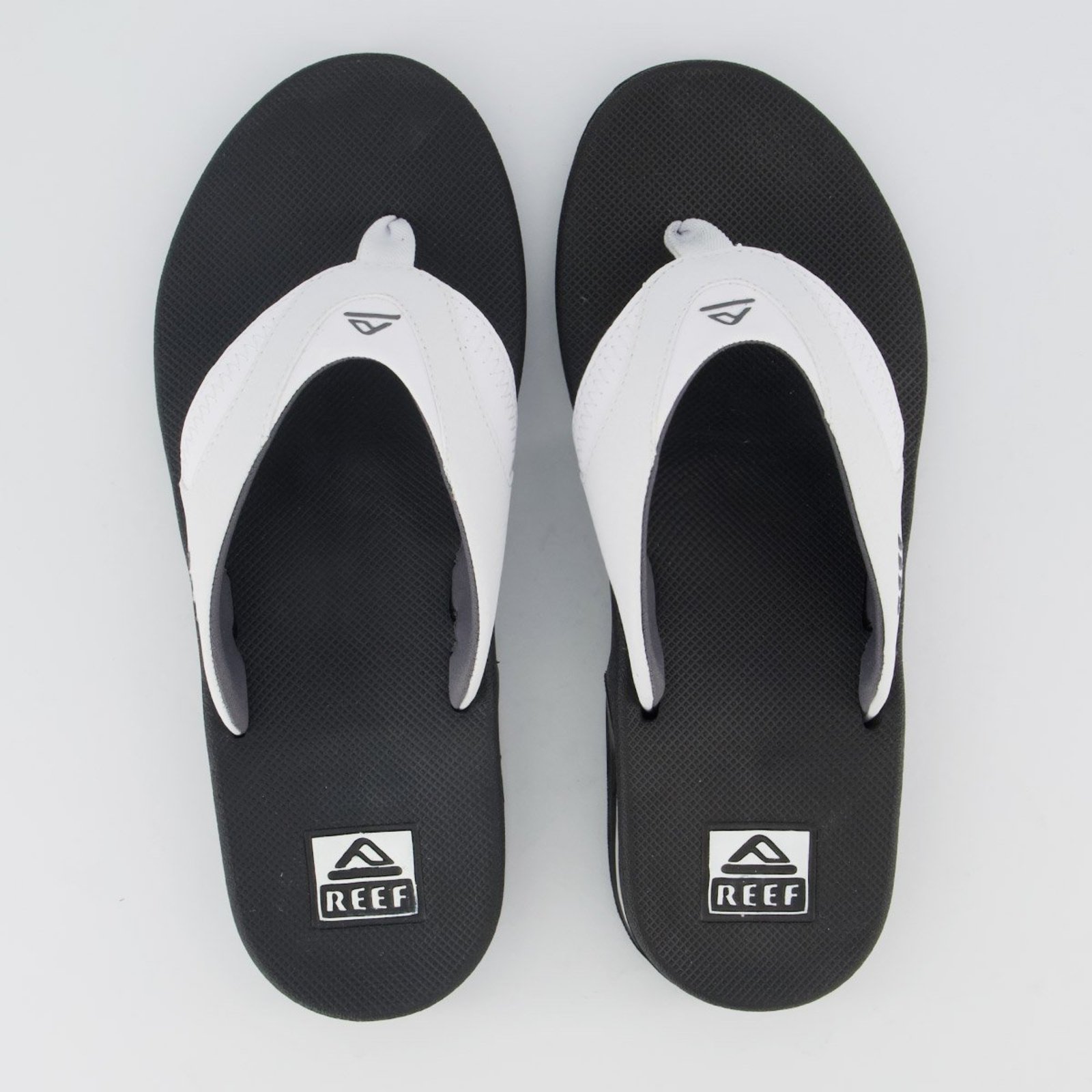 Chinelo Reef Mick Fanning Preto e Branco