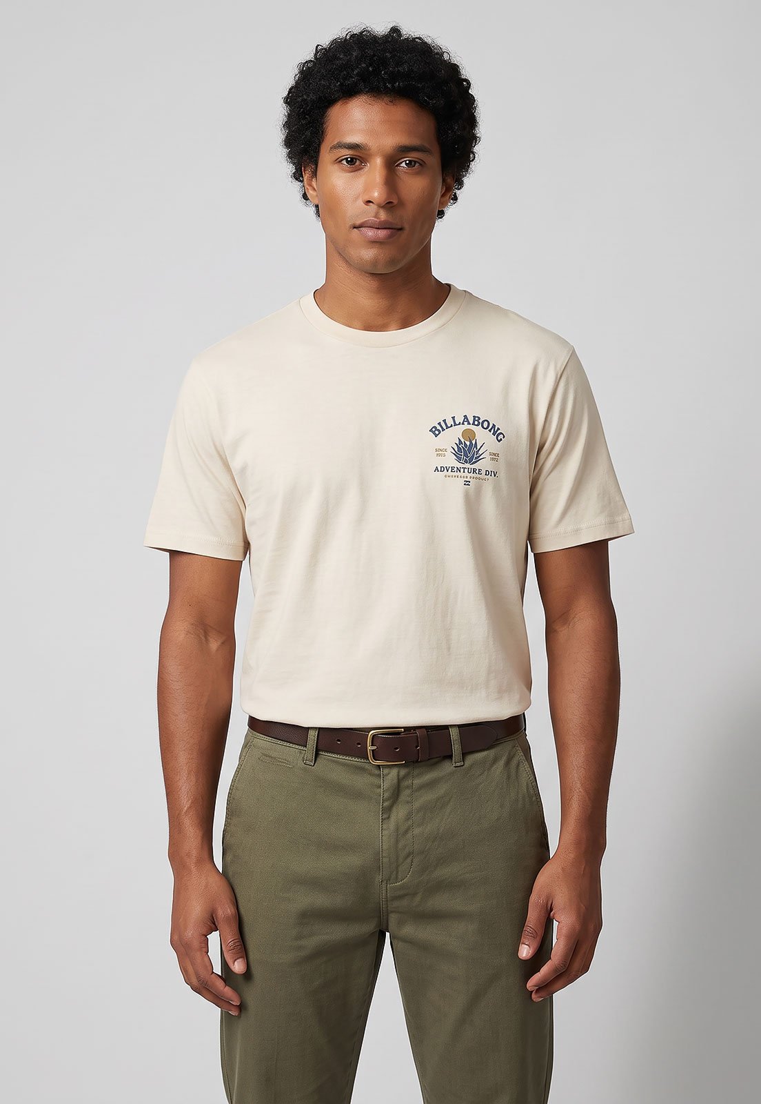Camiseta Masculina Billabong Agave Bege