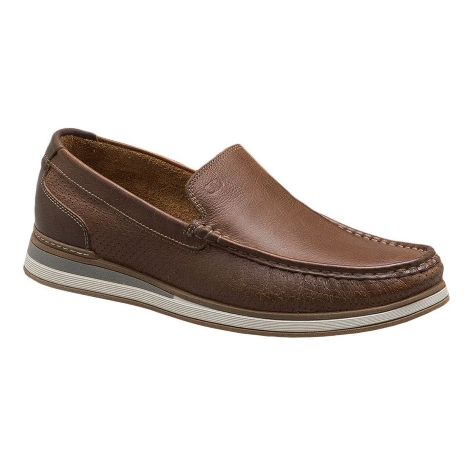 Mocassim Democrata Denim Flow Masculino - Conhaque - Marrom - democrata