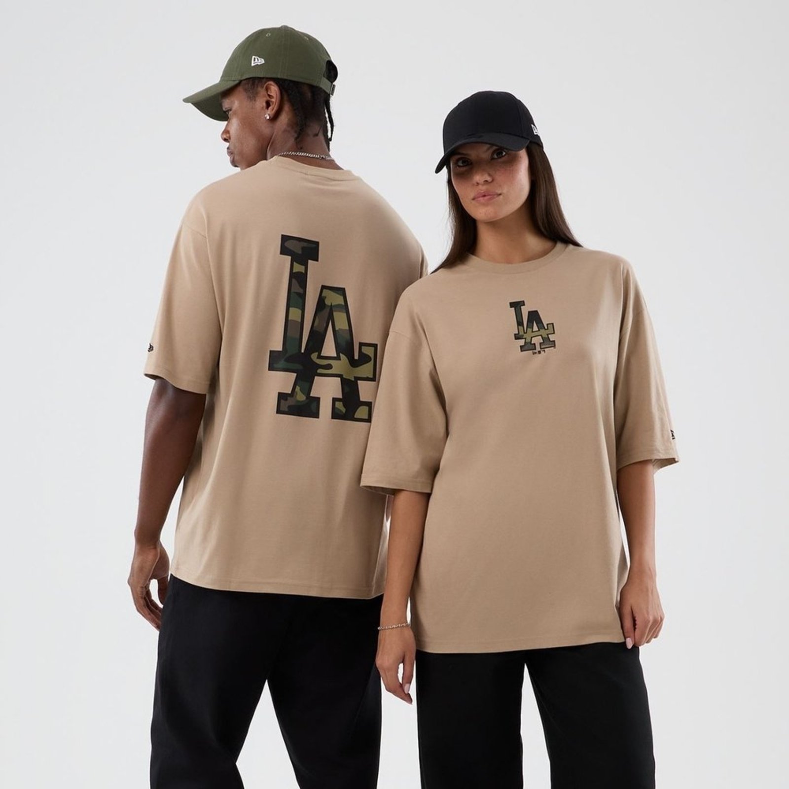 Camiseta New Era Regular Los Angeles Dodgers Bege
