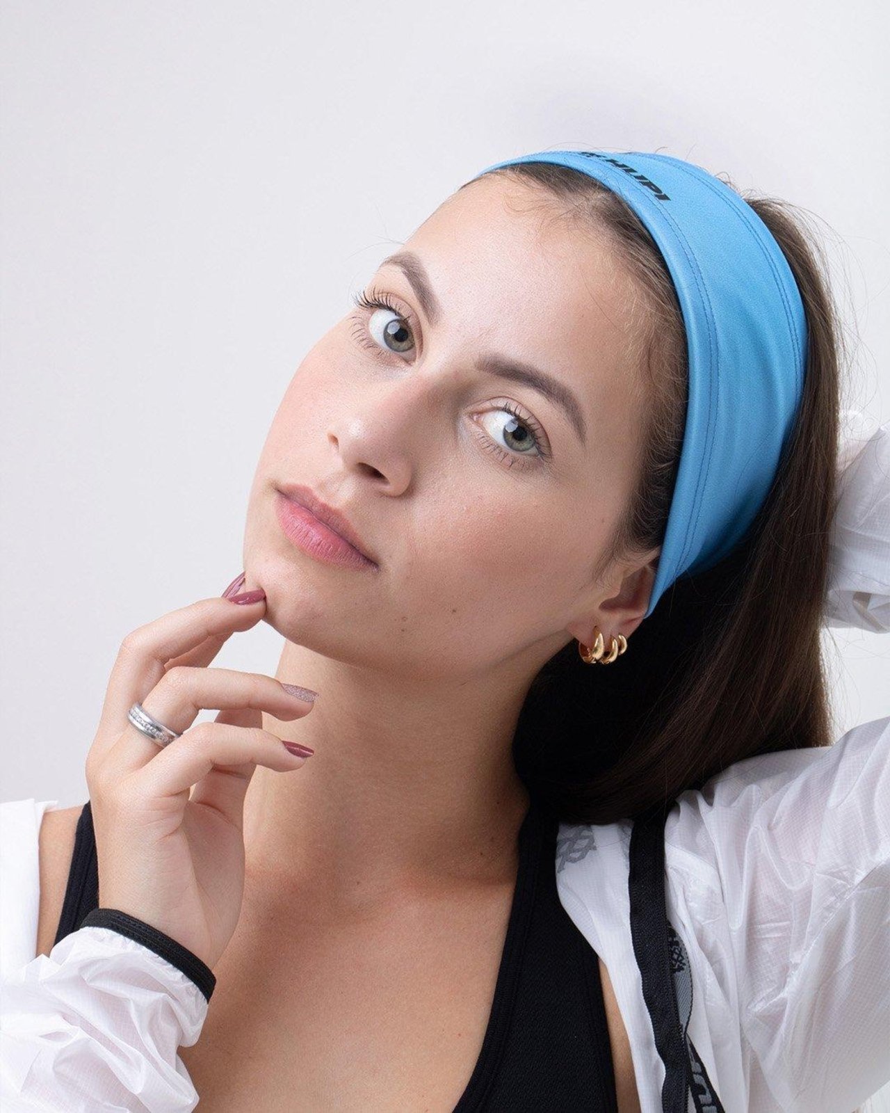 Testeira Headband Azul HUPI Azul