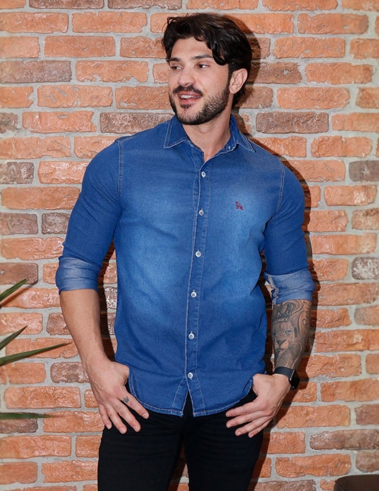 Camisa Masculina Com Bordado Revanche - 0120708