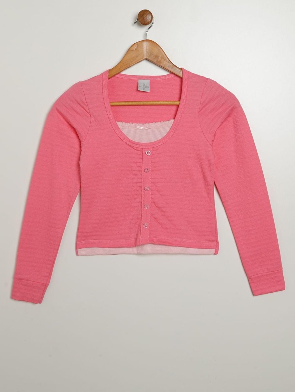 Infantil - Blusa Manga Longa Juvenil Para Menina - ROSA