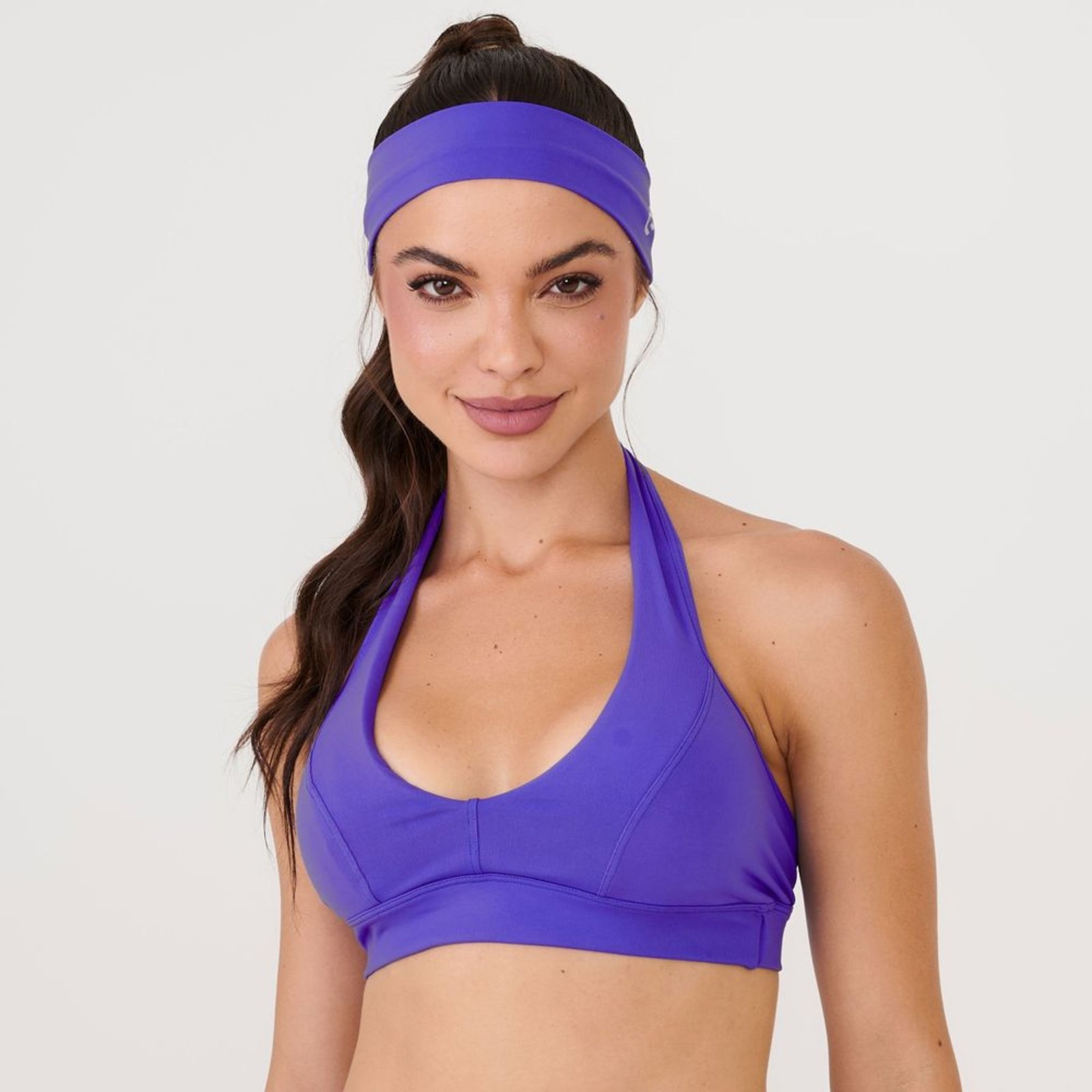 Vista 2 Top Frente Única Cosmo Poliamida Soft Donna Carioca azul Donna Carioca azul