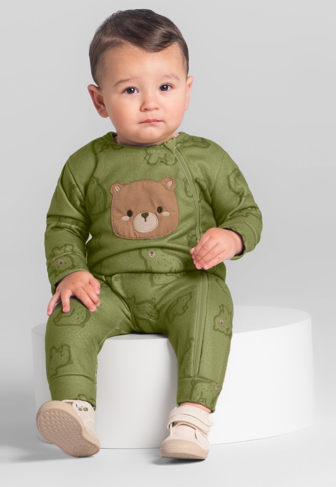 Infantil - Macacão menino peluciado Brandili Baby