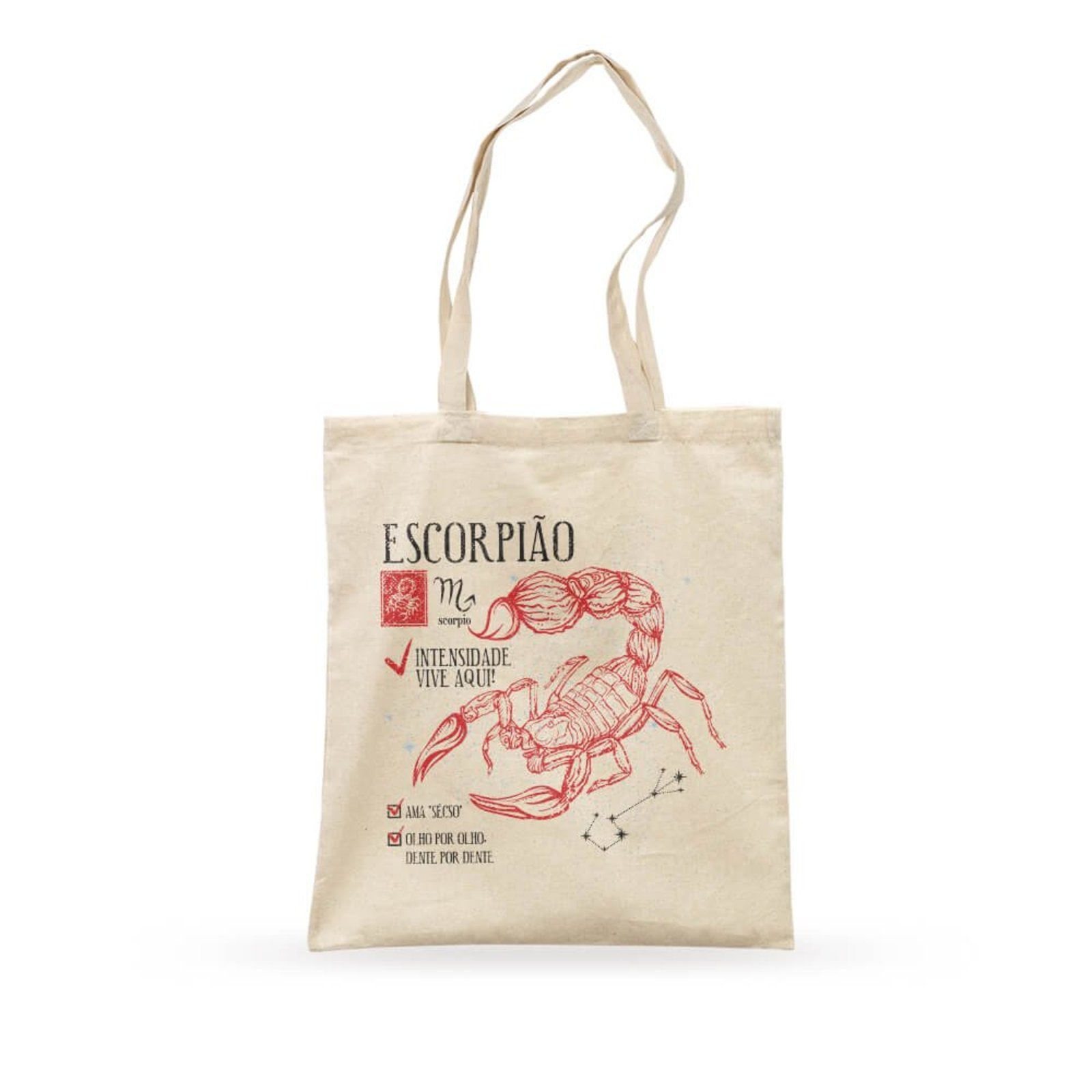 Ecobag Signo Escorpião - Bege - Casual - Studio Geek