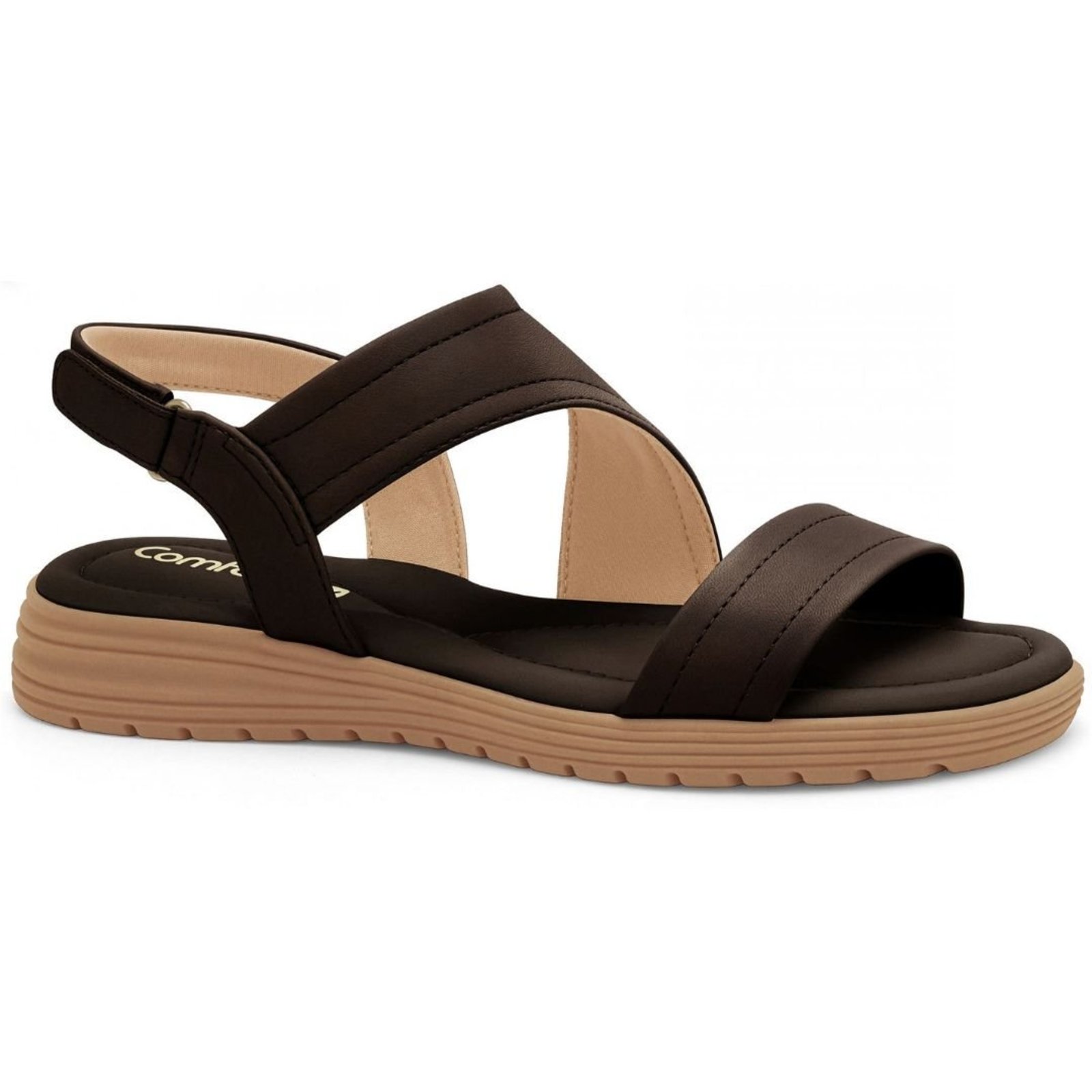 Sandália Feminina Ajuste Fácil Comfortflex 2651401 - Stout