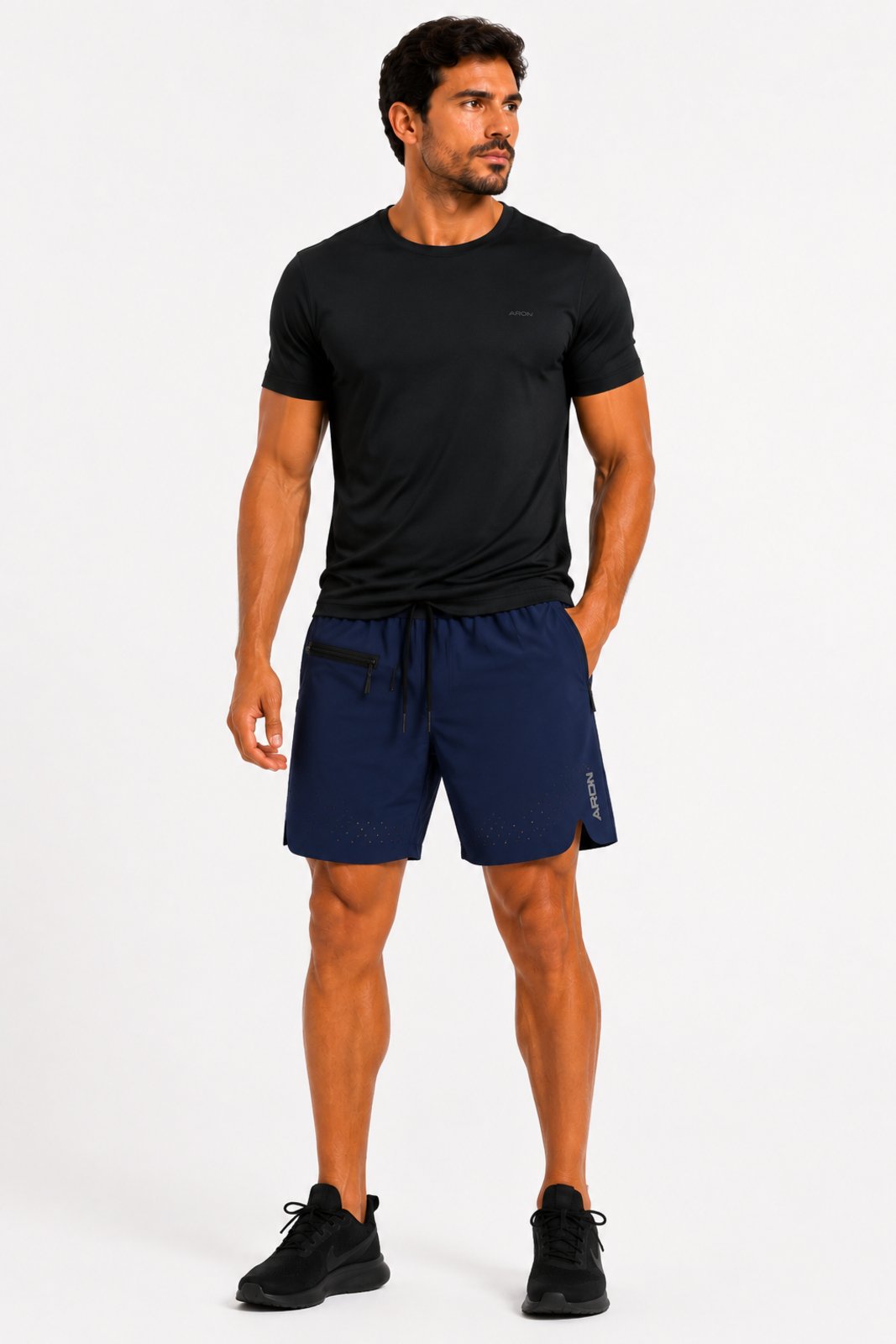 Short Masculino D Bell Outlet Fashion Esportivo Azul Marinho