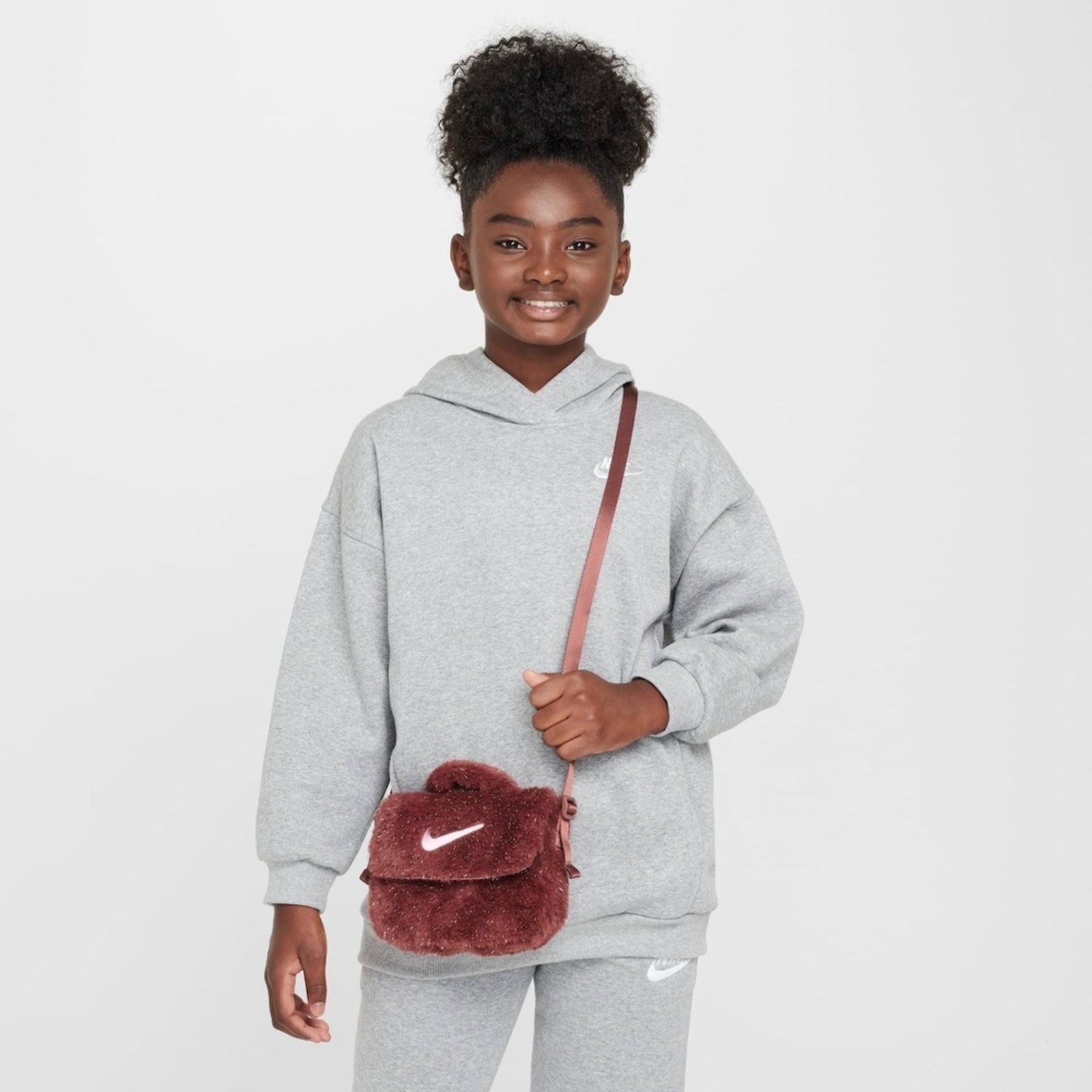 Vista 2 Infantil - Bolsa Transversal Nike FX marrom marrom