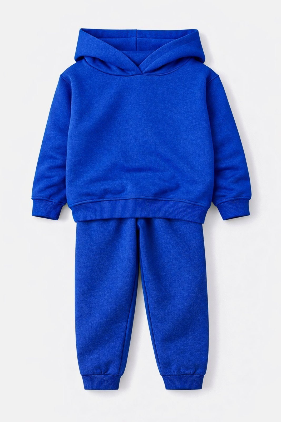 Vista 2 Infantil - Conjunto Moletom Básico Peluciado Royal Babei no Look azul Babei no Look azul