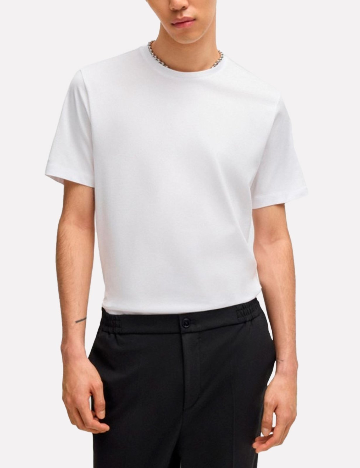 Camiseta Hugo Boss Masculina Slim Dimerstee Branca
