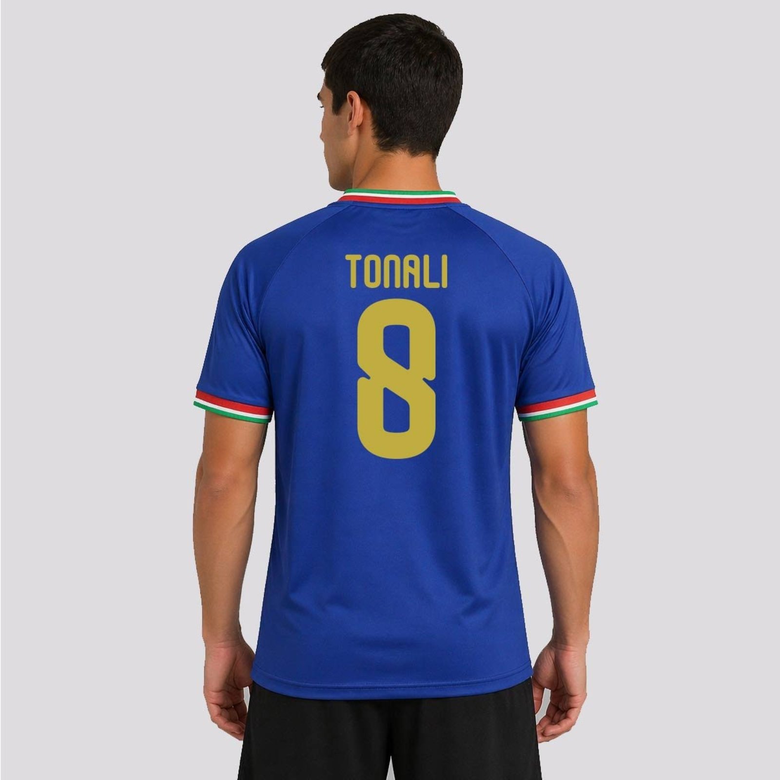 Camisa Itália Azzurra 8 Tonali