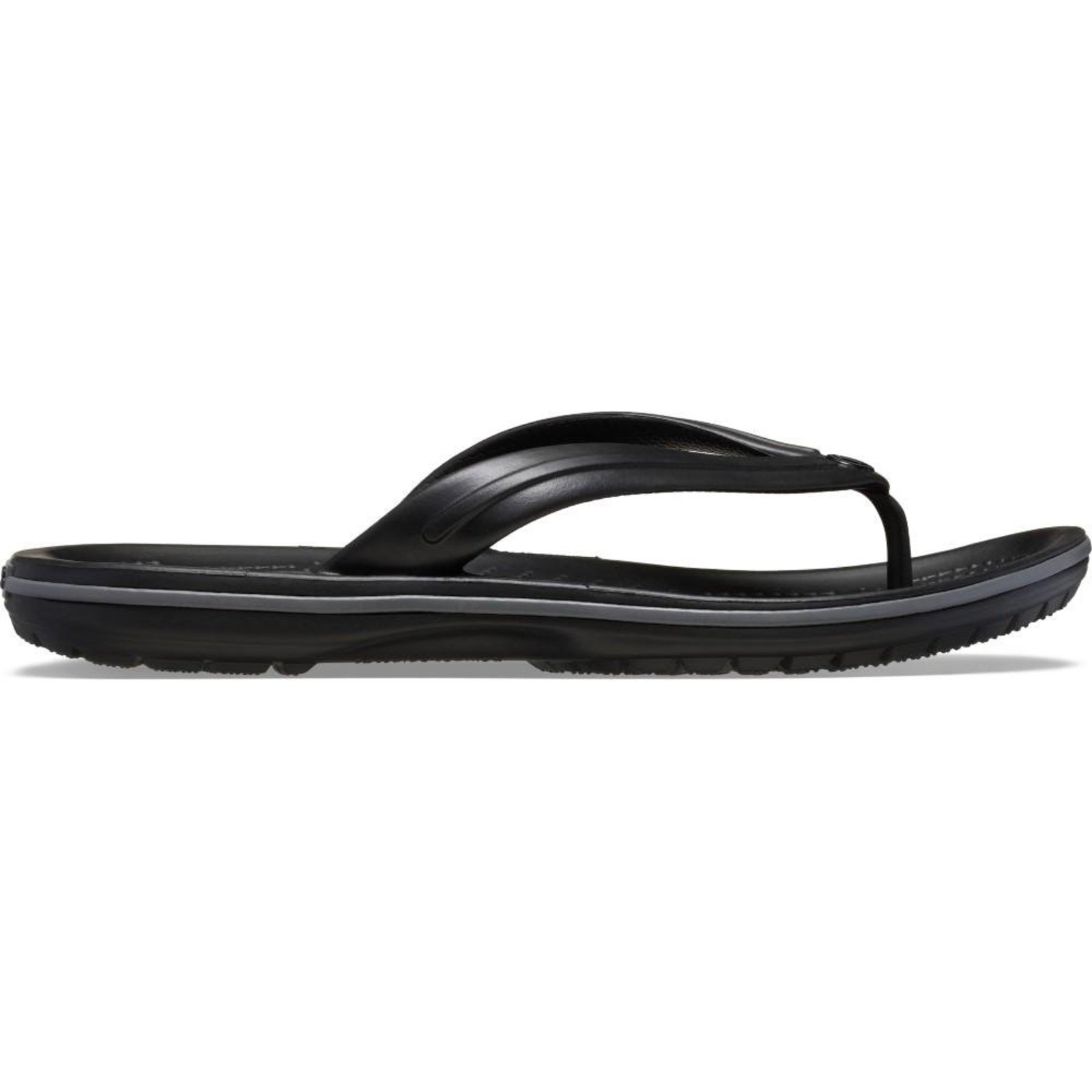 Chinelo crocs crocband flip black/slate grey Preto