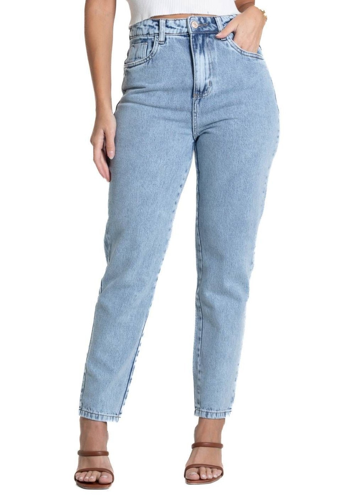 Calça Jeans Sawary Mom - 282194 - Azul - Sawary