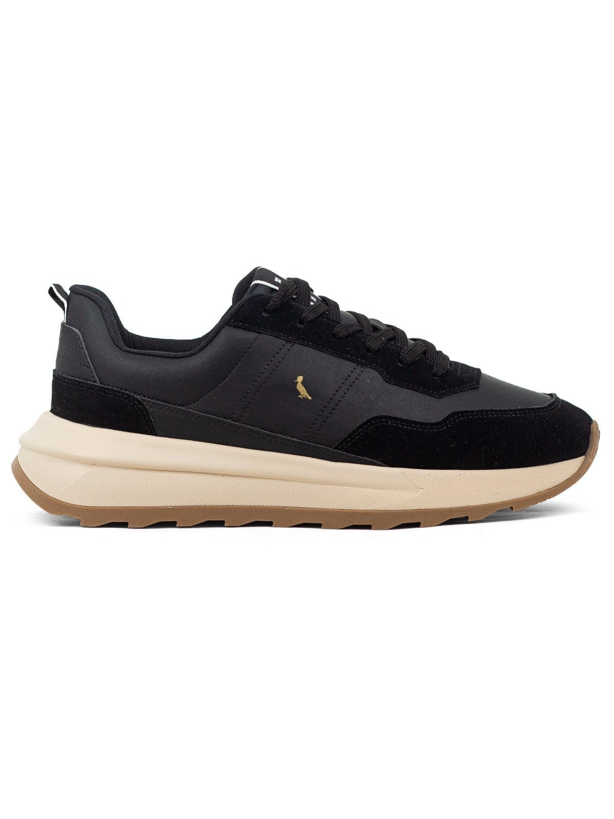Tênis Masculino Reserva Go RSV Trainer Confortável Tratorado Sneaker Robusto Preto