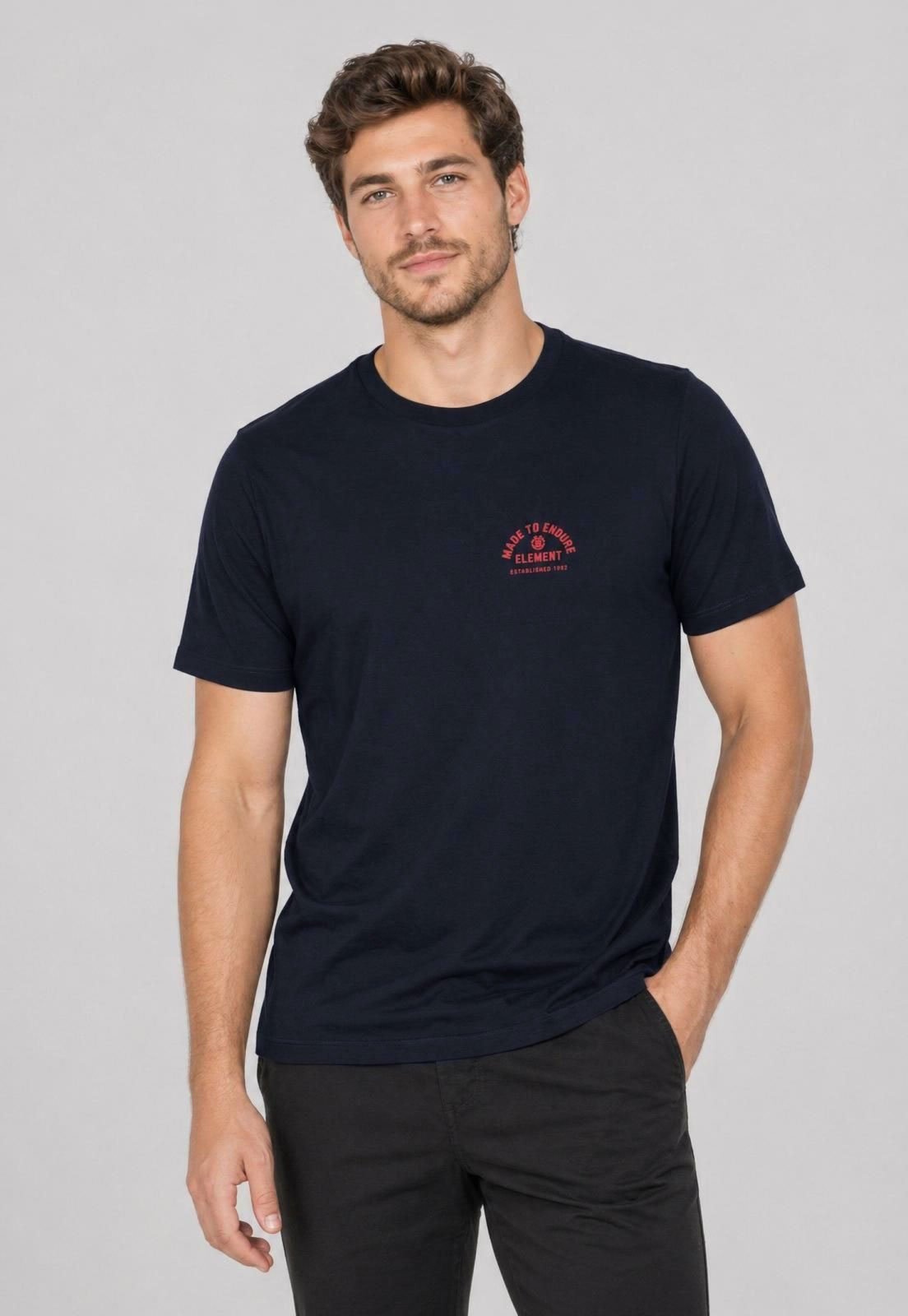Camiseta Masculina Element Azul Marinho