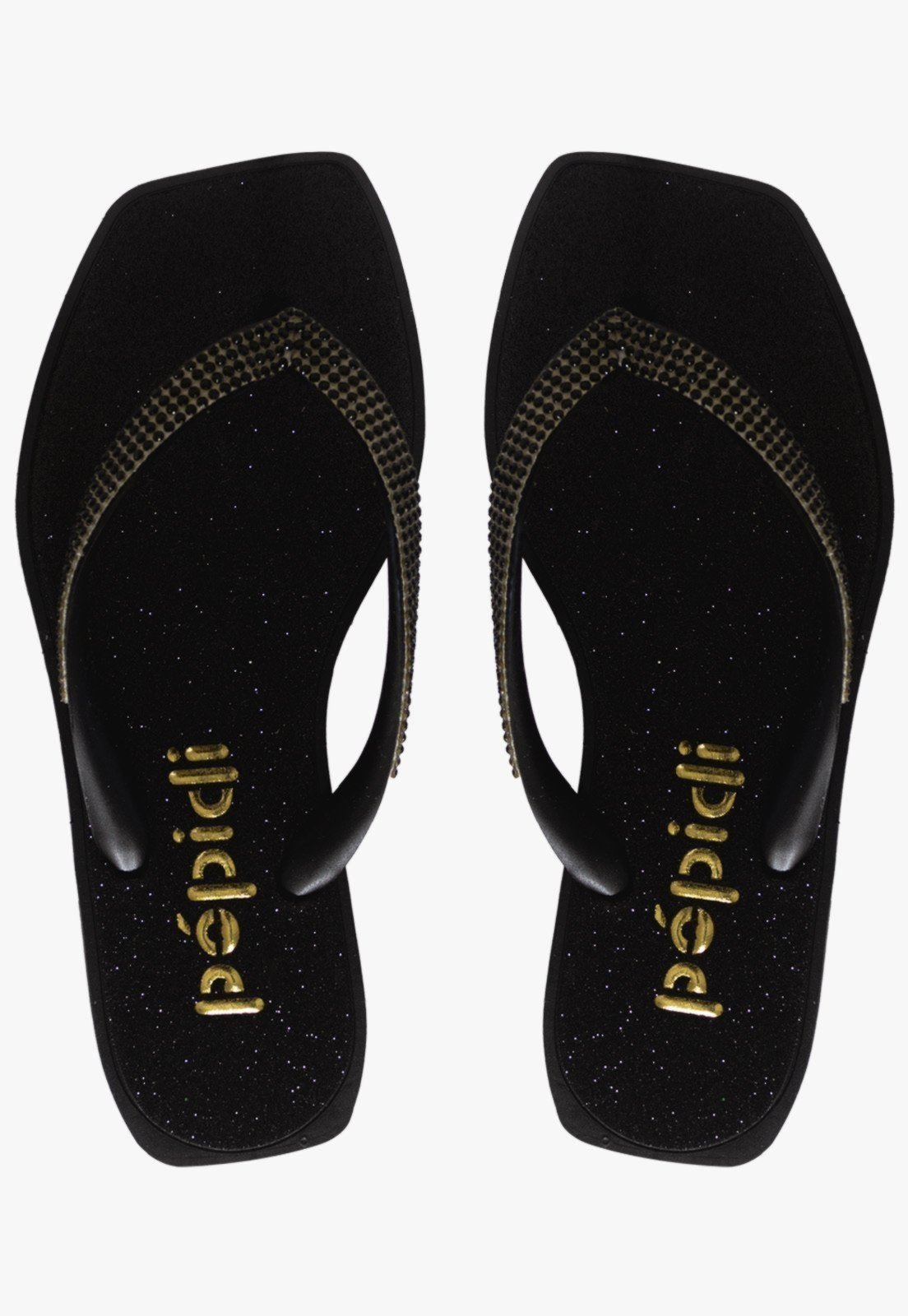 Vista 3 Infantil - Chinelo Casual Feminino Pópidi Slide Glitter branco Pópidí branco