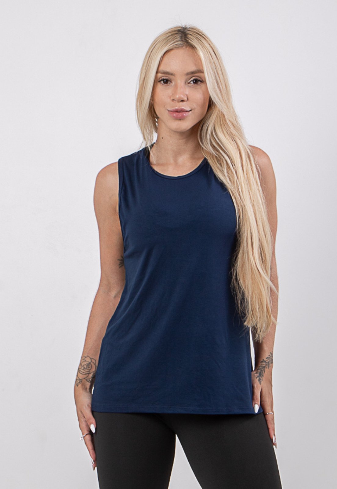 Blusa Rioutlet Regata Fitness Viscolycra Marinho