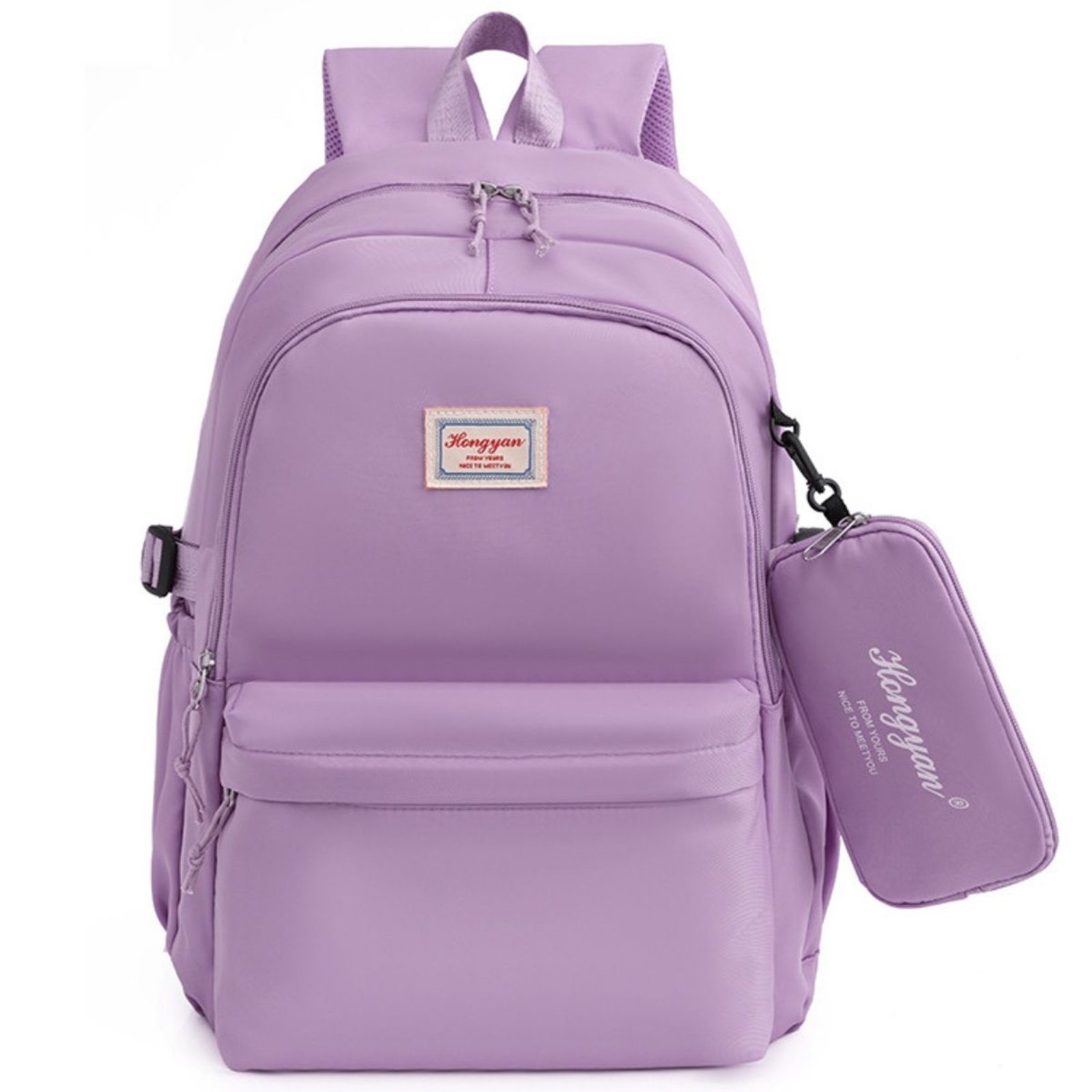 Mochila Feminina Escolar Bolsa Faculdade Viagem Anti Furto para Notebook Roxa