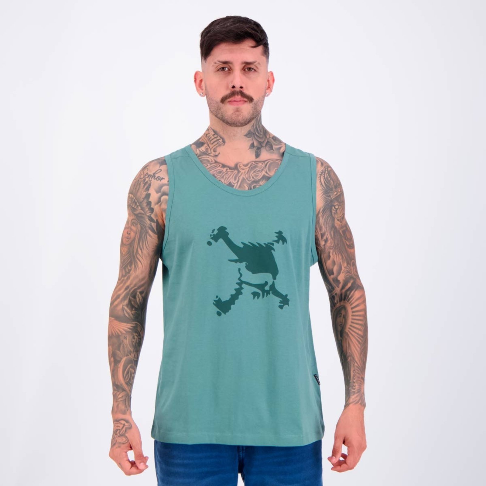 Regata Oakley Skull Heritage Tank Verde