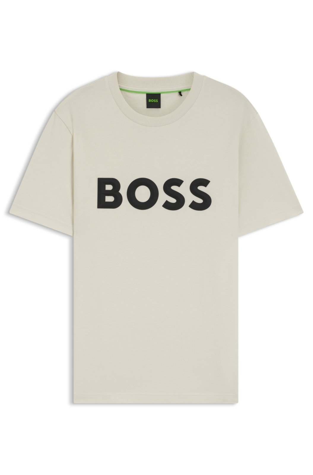 Camiseta Em Jersey De Algodão Com Logo 3D