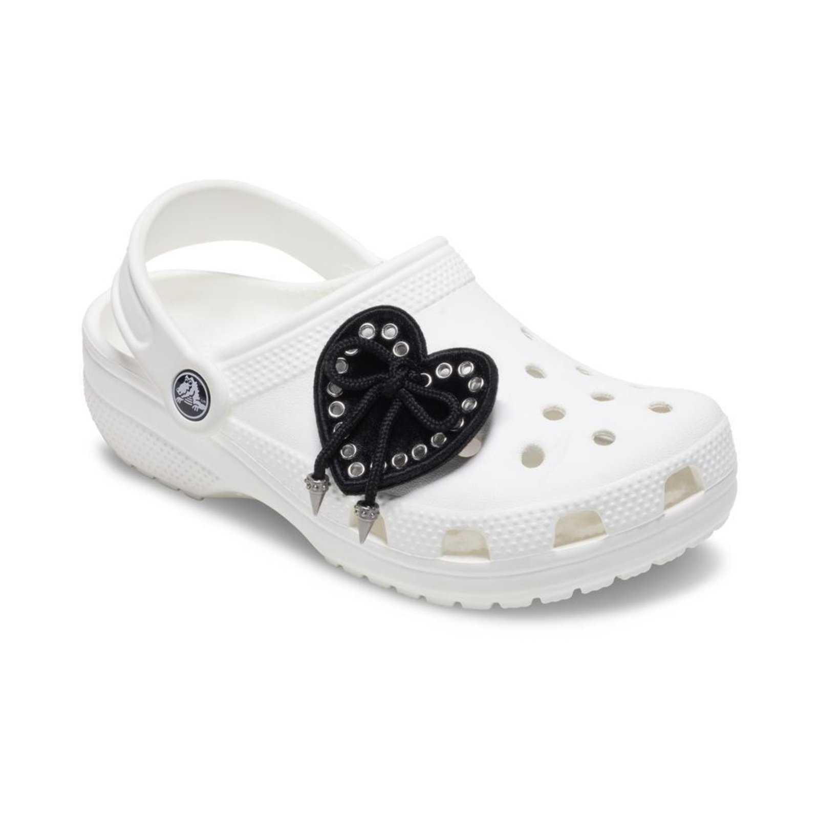 Vista 3 Infantil - Jibbitz™ Coração Preto Com Laço Única Crocs unico