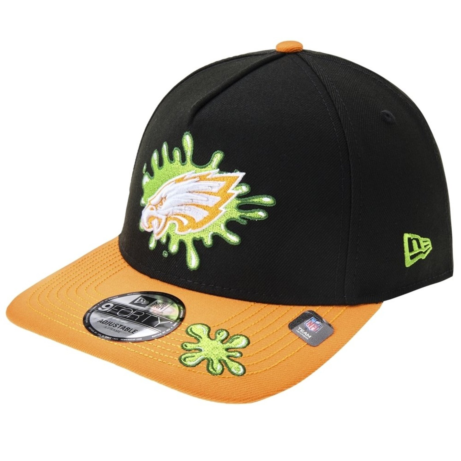 Bone New Era 9FORTY A-FRAME SNAPBACK Philadelphia Eagles NFL Preto