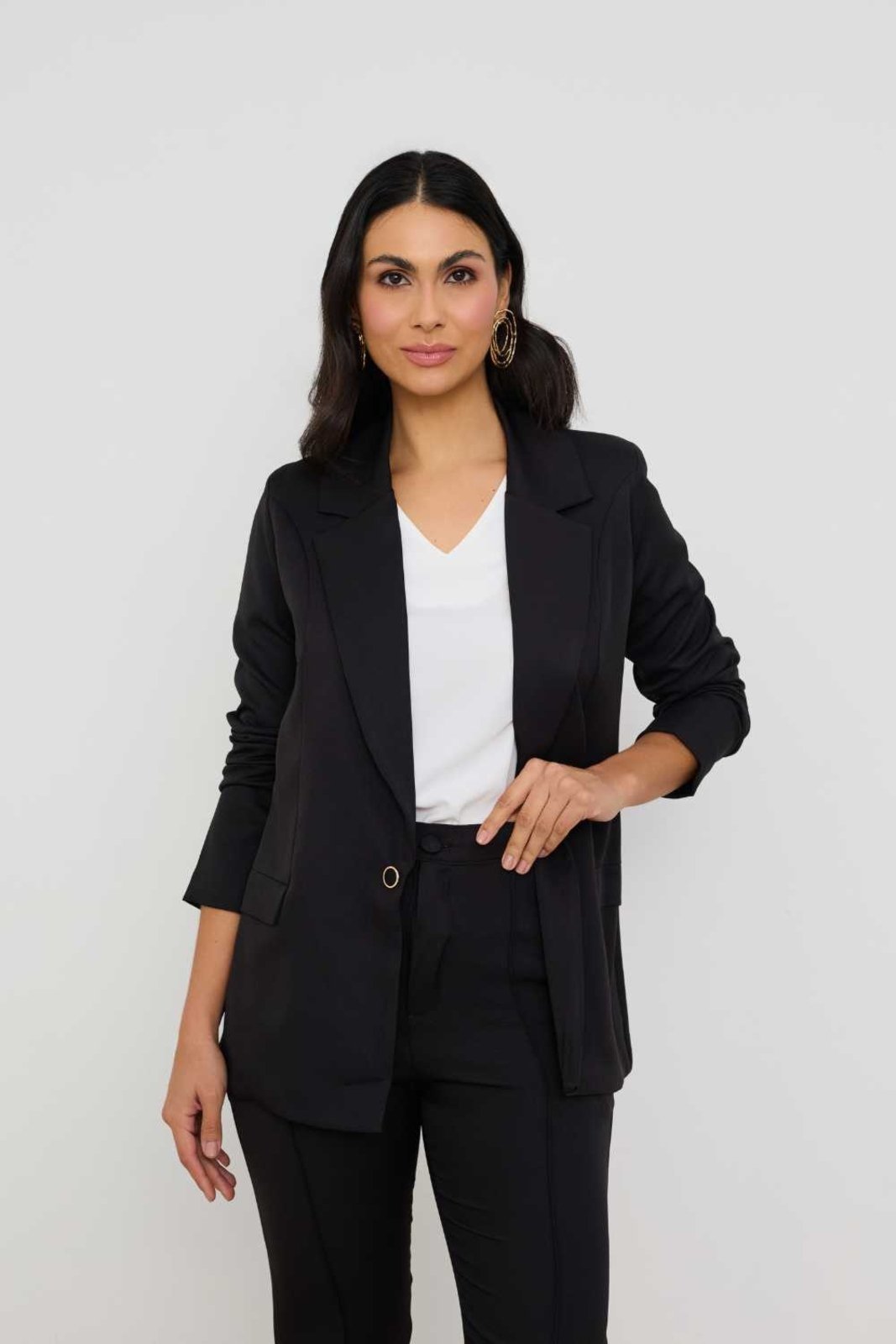 Blazer Vanibele Alfaiataria Preto
