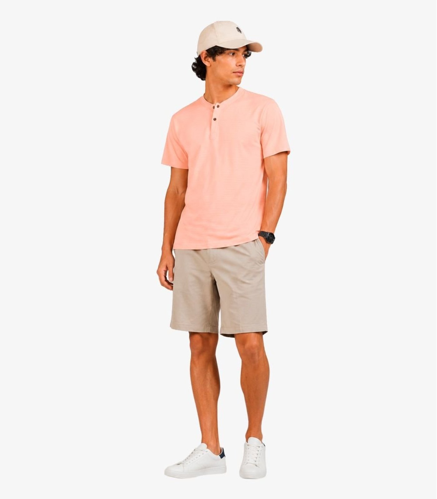 Infantil - Camiseta Masculina Com Cadarço Decorativo Minty Rosa