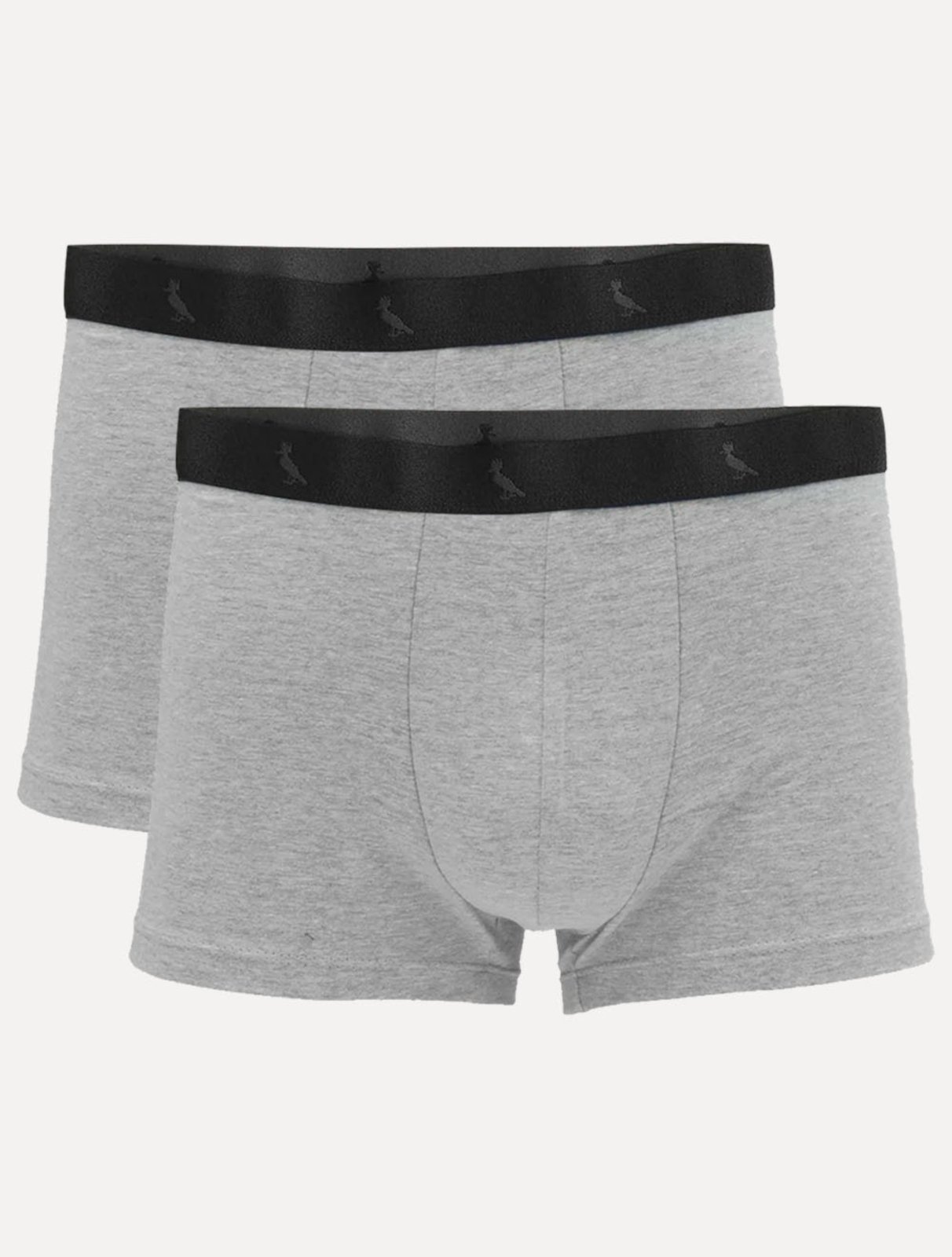 Cueca Reserva Masculina Boxer Grey Woodpecker Cotton Cinza Mescla Pack 2UN