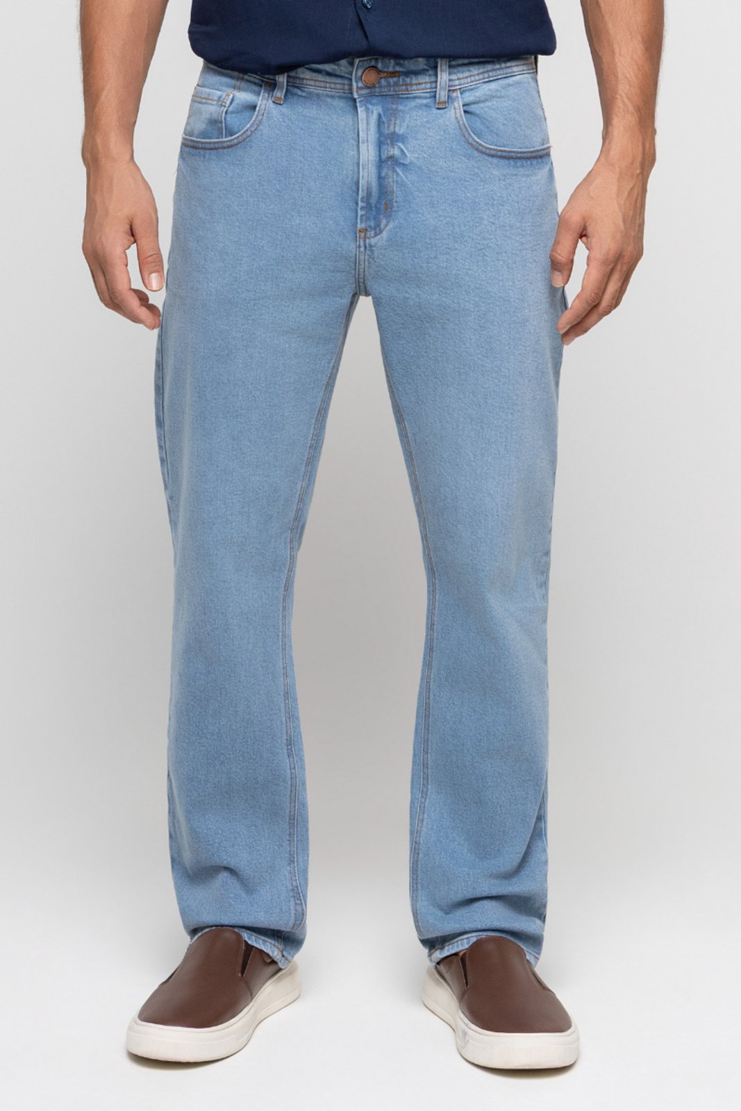 Calça Jeans Masc Joaquim Reta Média Doct Indigo Médio