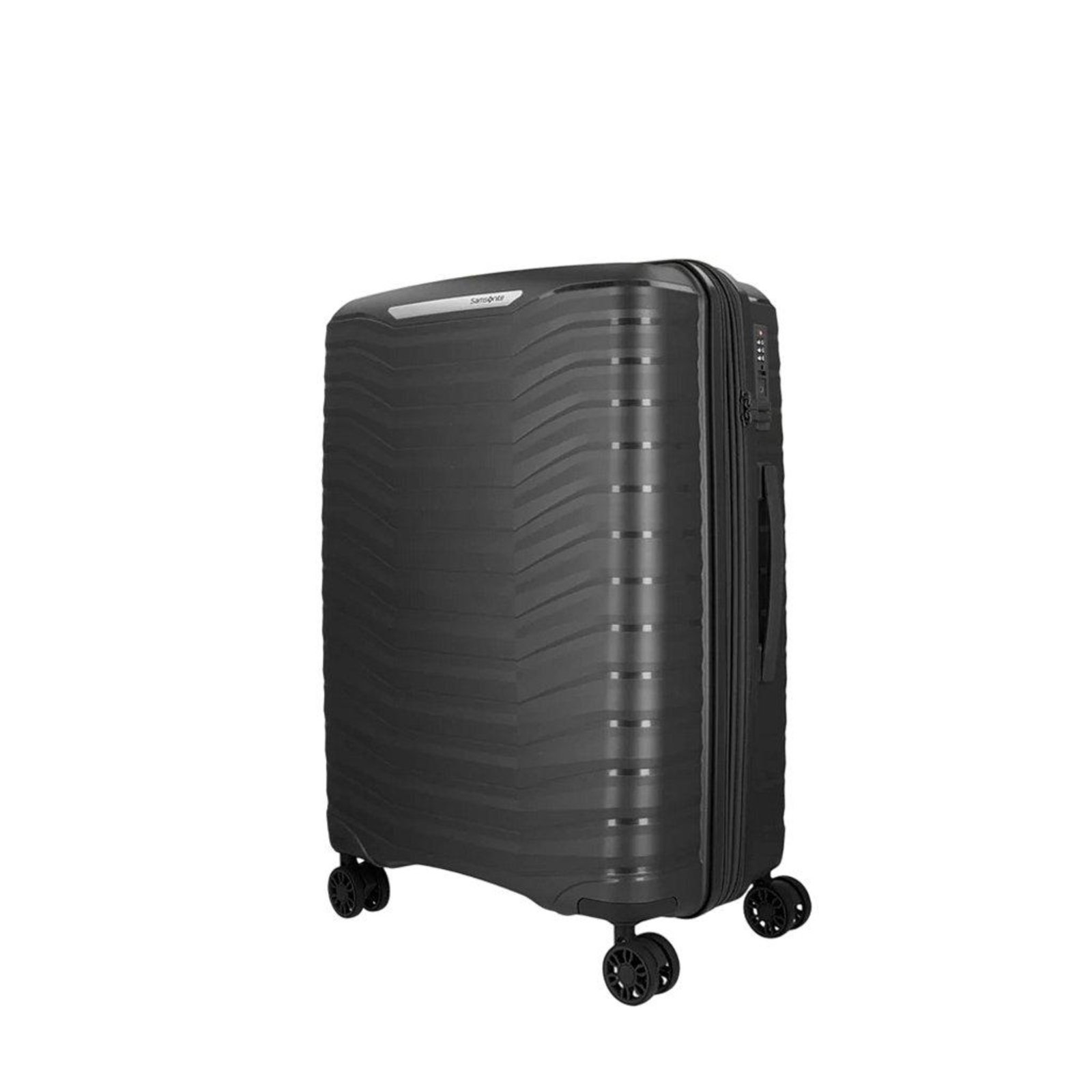 Vista 3 Mala de Viagem Samsonite Média Bon X Preto Alumínio incolor Samsonite incolor