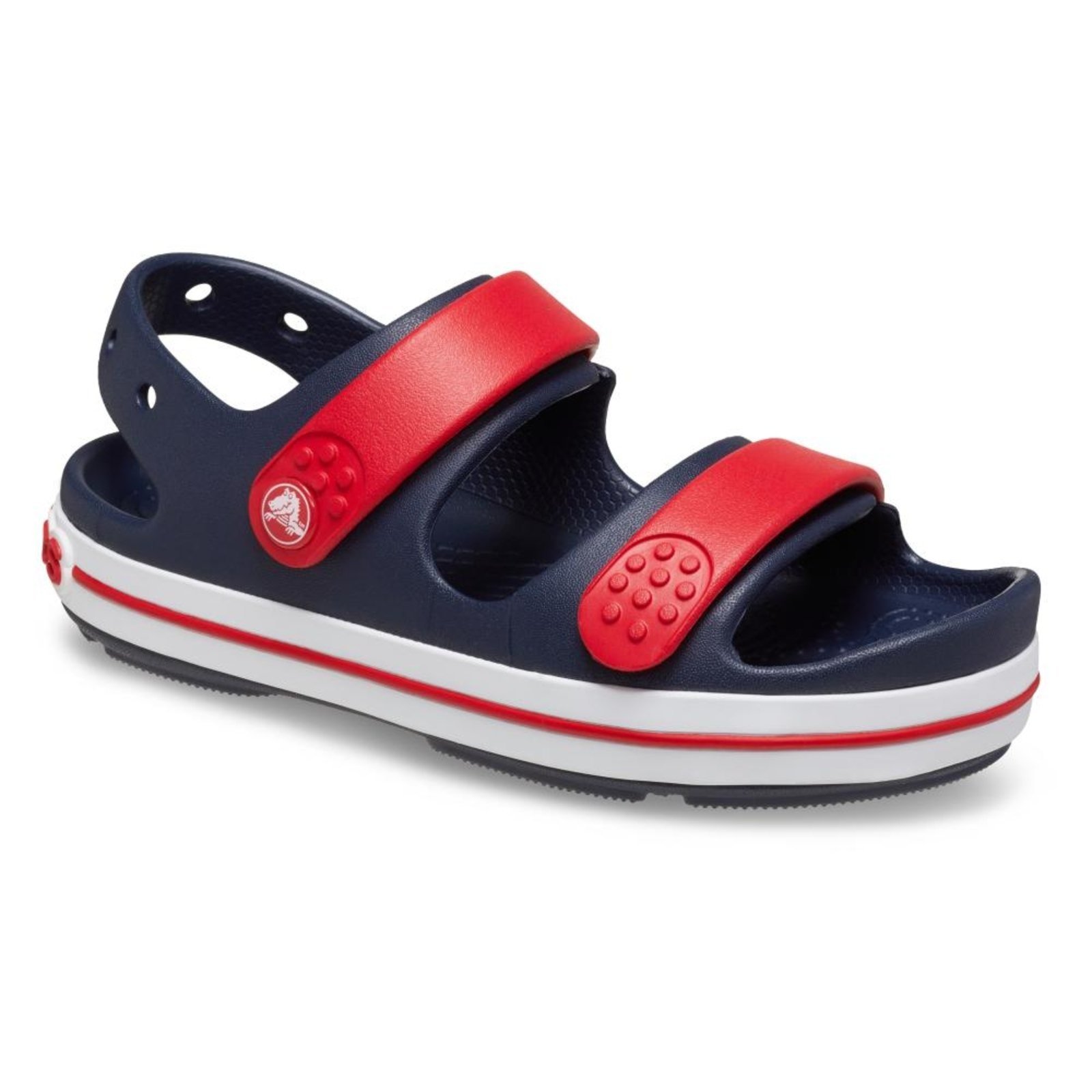 Vista 3 Infantil - Sandália crocs crocband cruiser sandal k navy/varsity red Azul Marinho azul marinho navy Crocs azul marinho navy