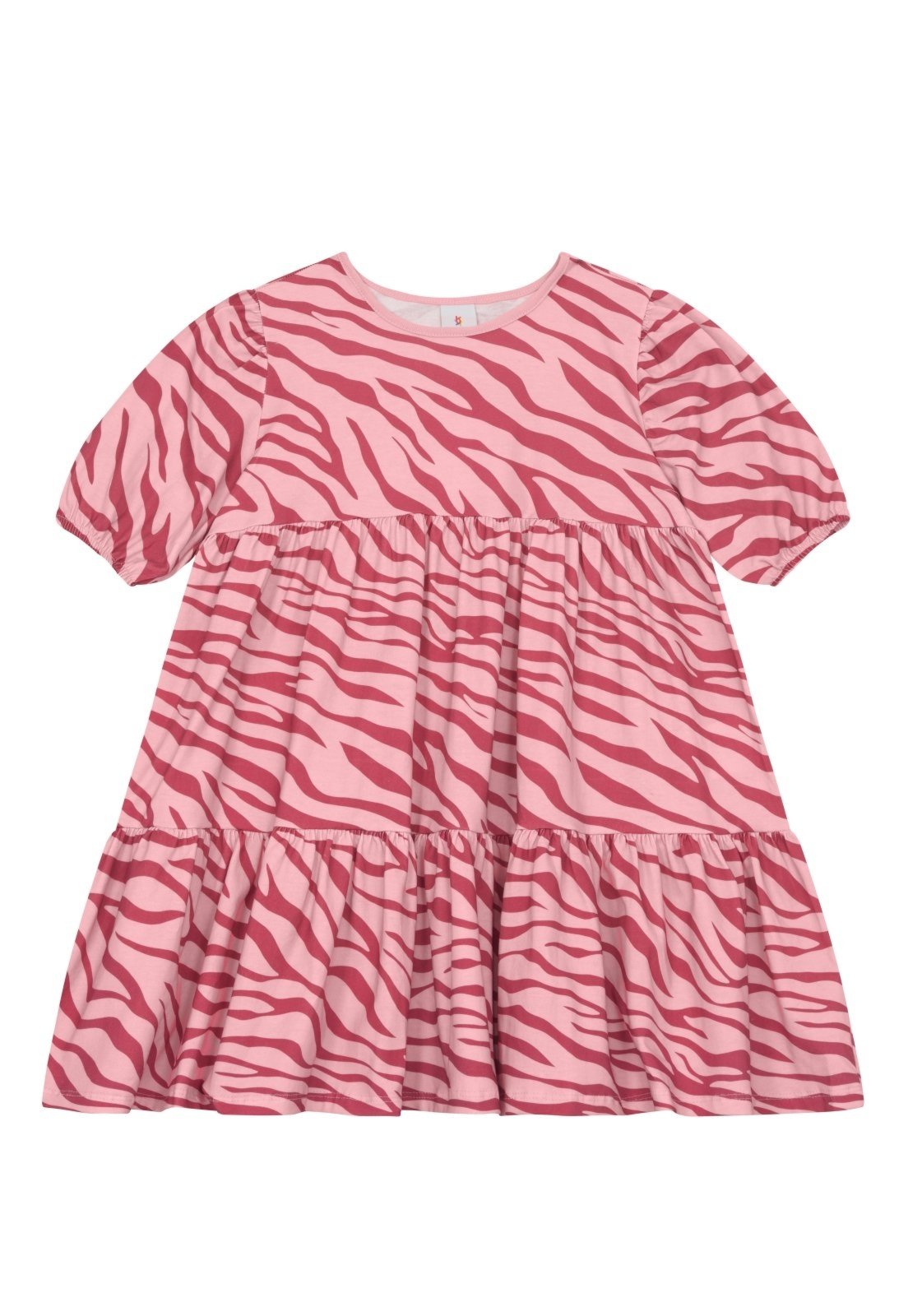 Infantil - Vestido menina animal print em cotton Brandili