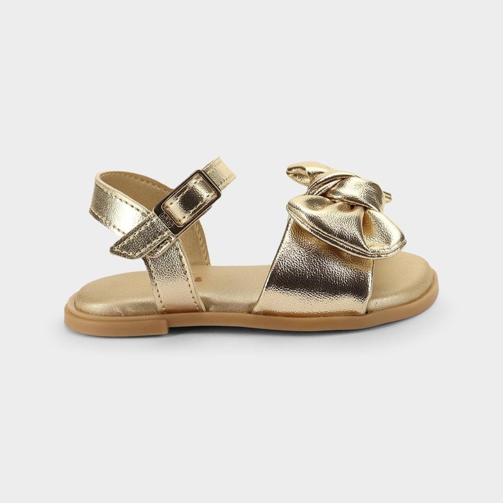 Infantil - Sandália Bibi Shine Mini Dourada com Laço 20