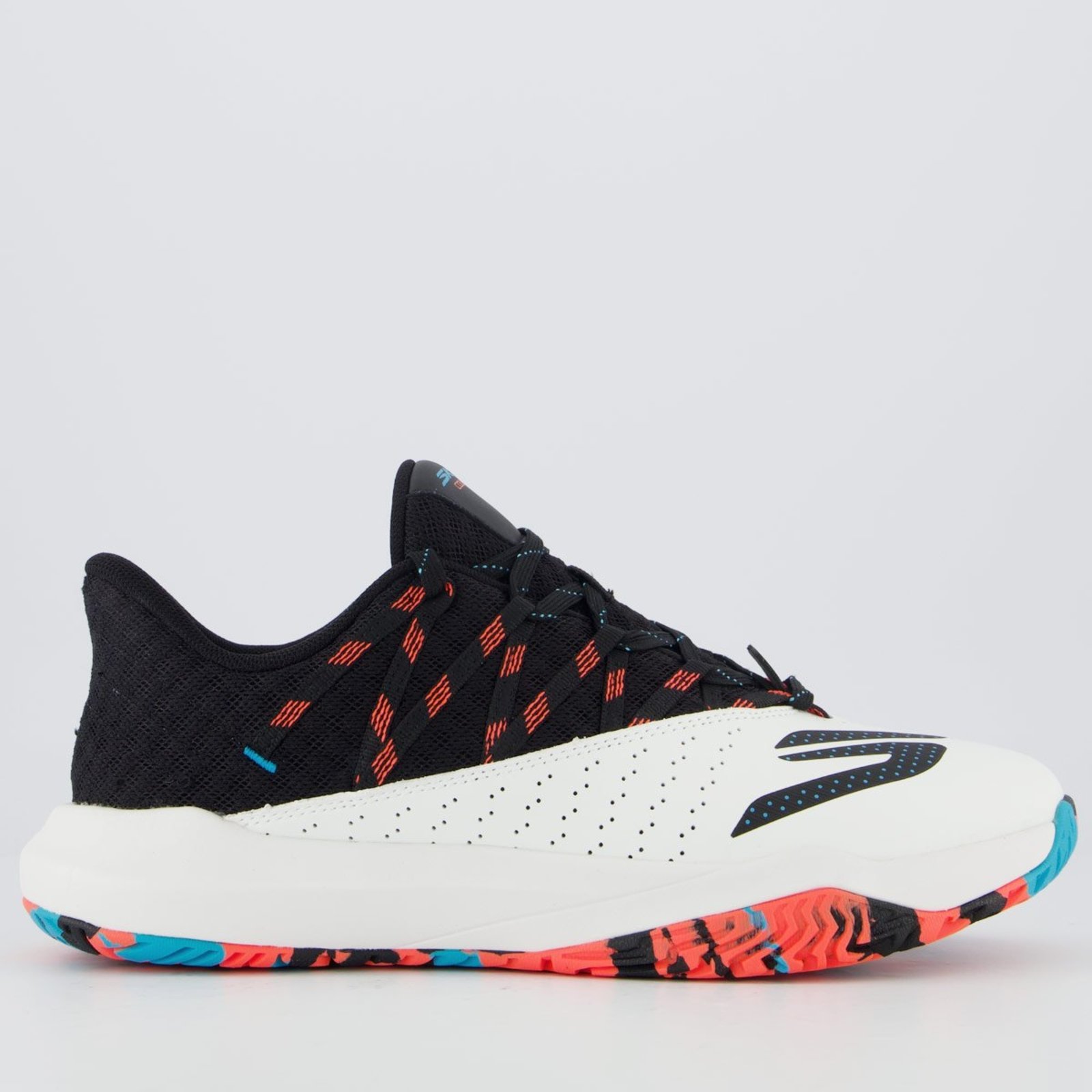 Tênis Skechers Viper Court Rally Preto e Branco